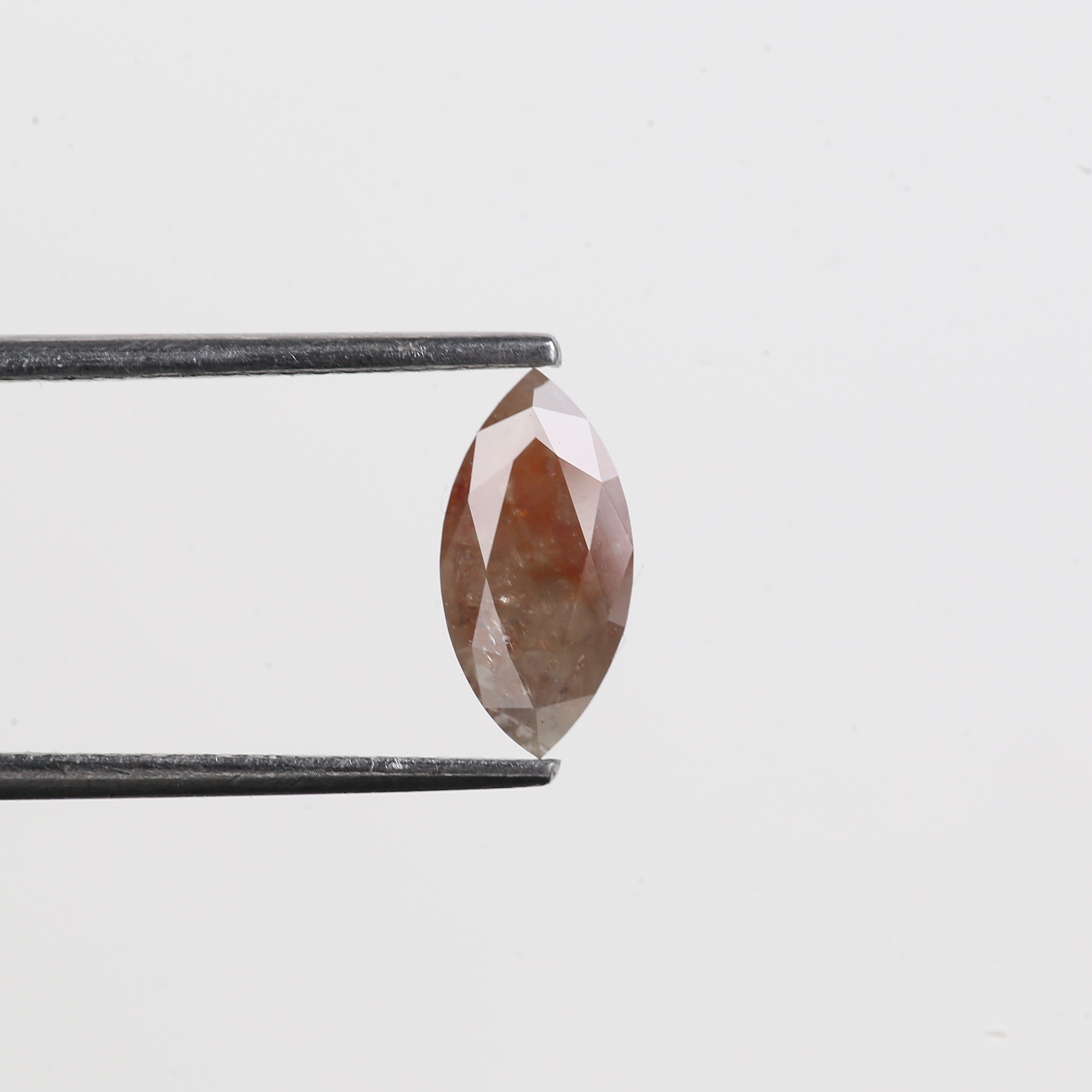 0.97 Carat Orange Salt And Pepper Marquise Cut Natural Diamond 9.99 MM