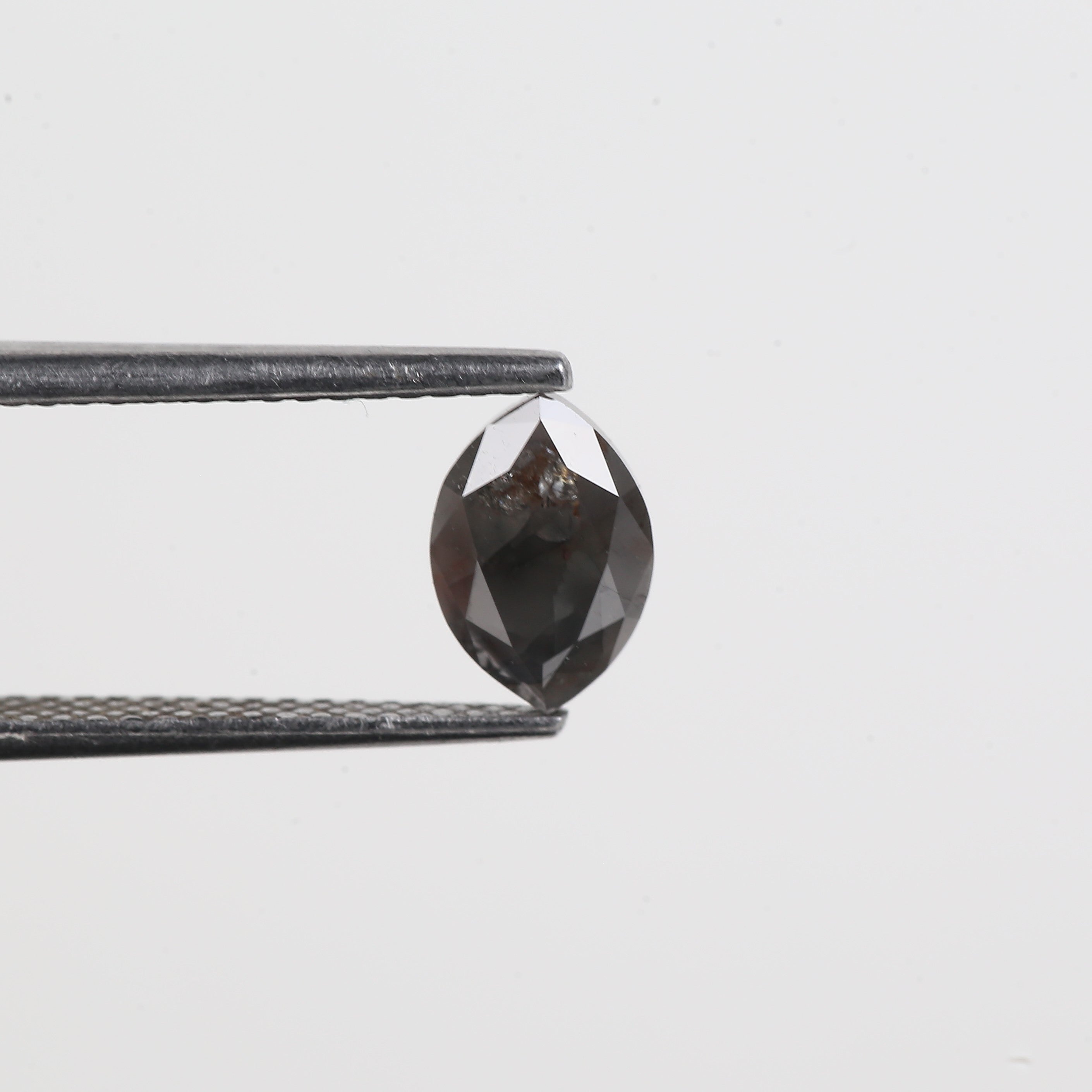 1.06 Carat Gray Marquise Salt And Pepper Diamond 7.68 MM