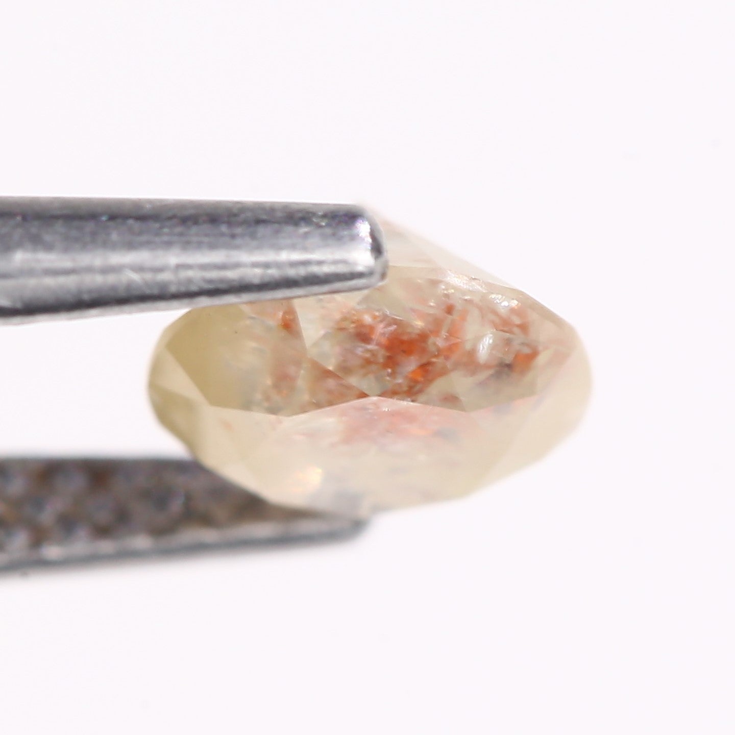 0.87 Carat Natural Round Cut Light Yellow Salt And Pepper Diamond 5.91 MM