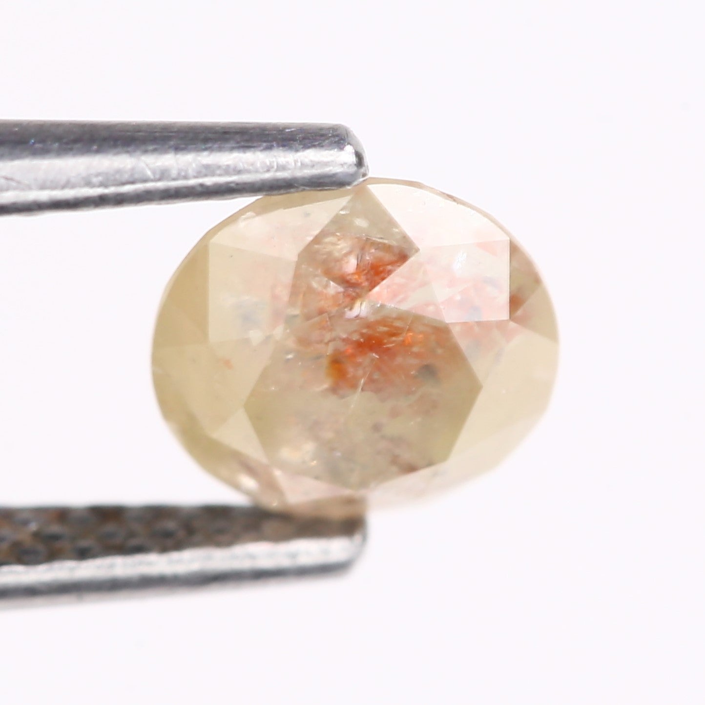 0.87 Carat Natural Round Cut Light Yellow Salt And Pepper Diamond 5.91 MM