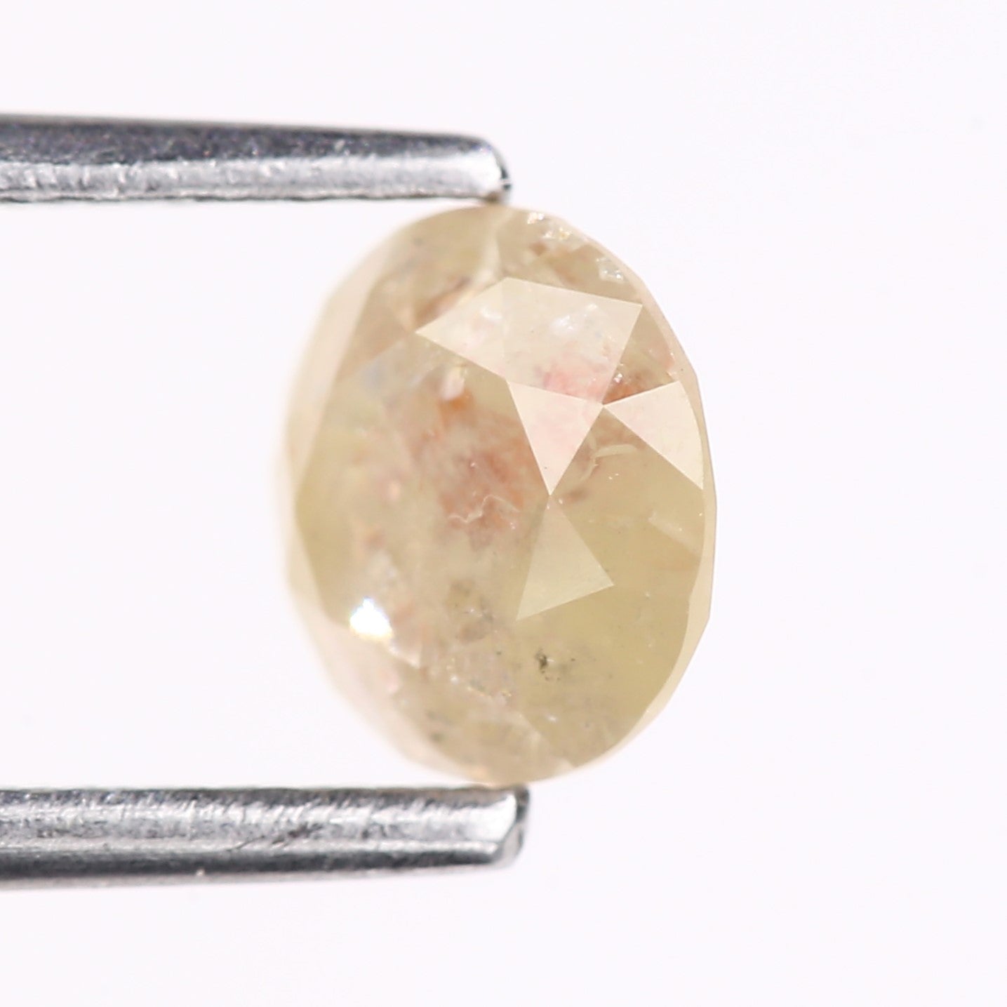 0.87 Carat Natural Round Cut Light Yellow Salt And Pepper Diamond 5.91 MM