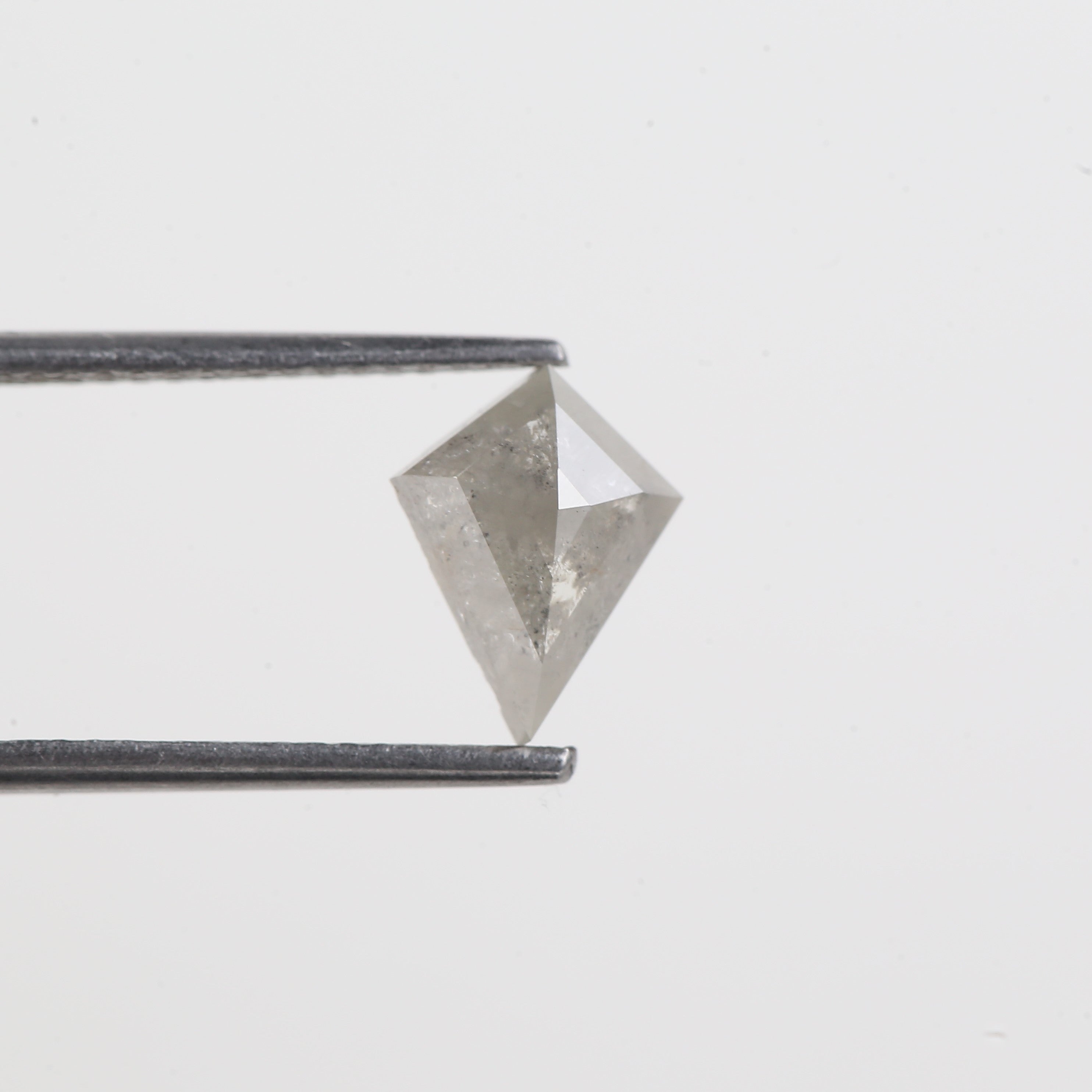 1.15 Carat Natural Gray Loose Salt and Pepper Kite Cut Diamond 9.05 MM