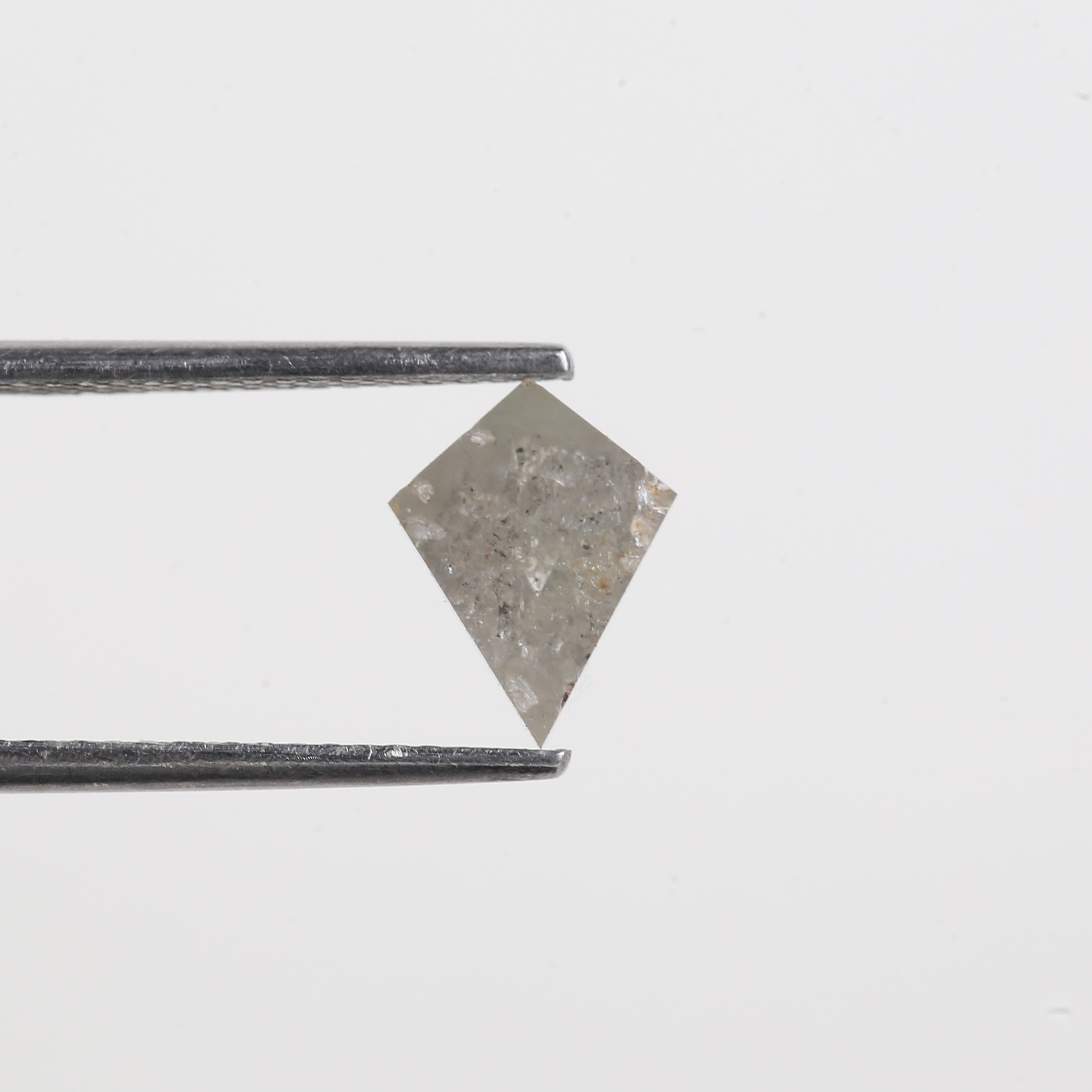 1.15 Carat Natural Gray Loose Salt and Pepper Kite Cut Diamond 9.05 MM