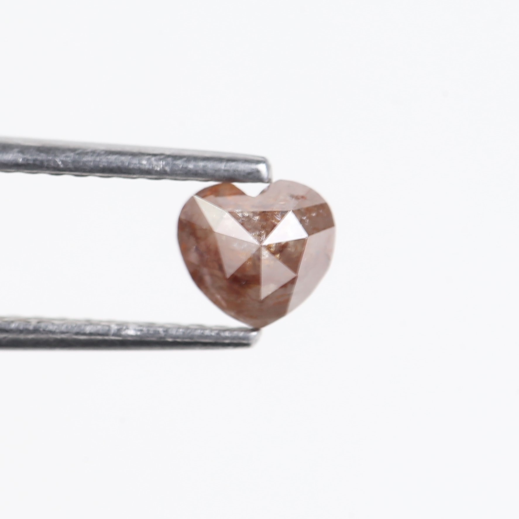 0.53 Carat Natural Brown Heart Salt and Pepper Diamond 4.79 MM