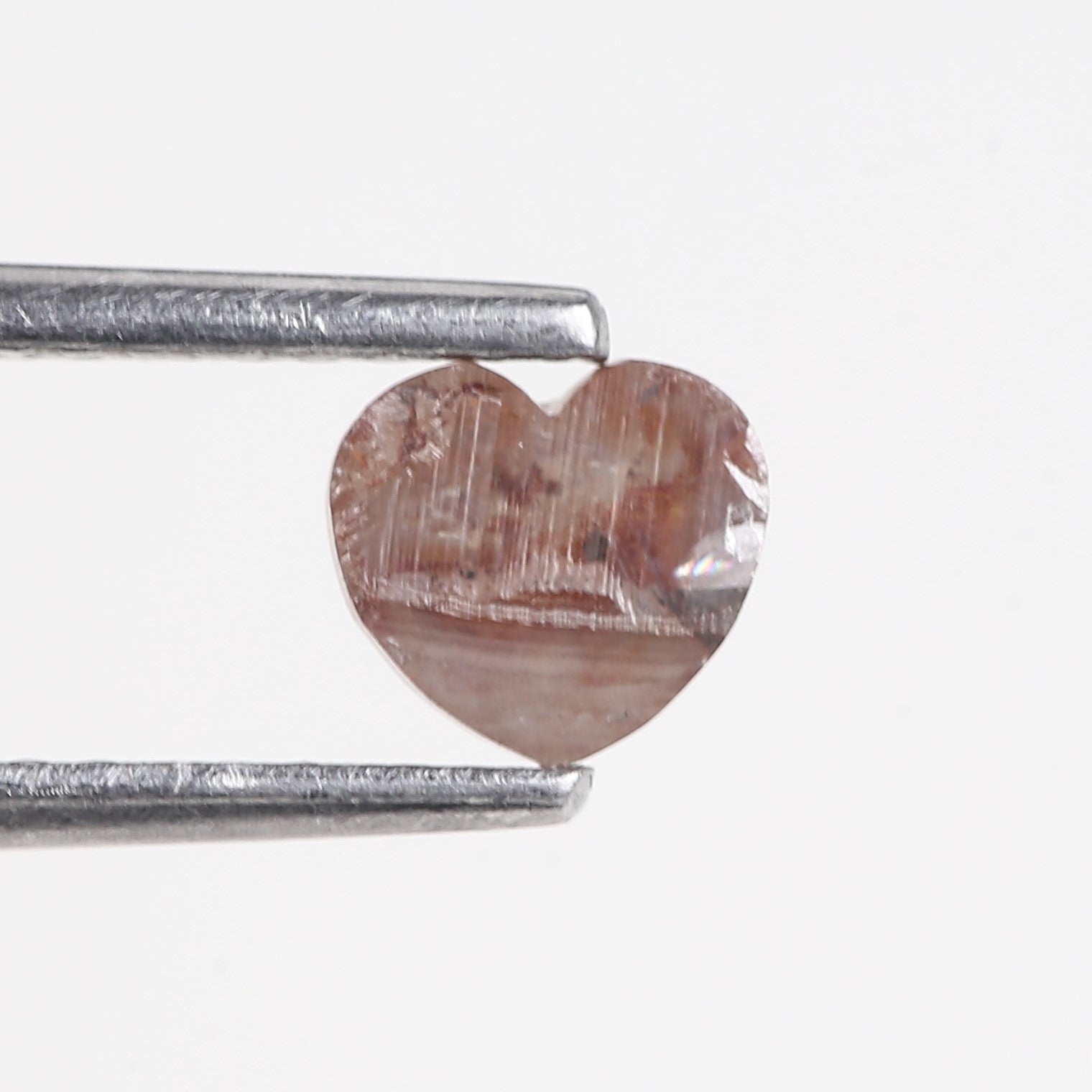 0.53 Carat Natural Brown Heart Salt and Pepper Diamond 4.79 MM