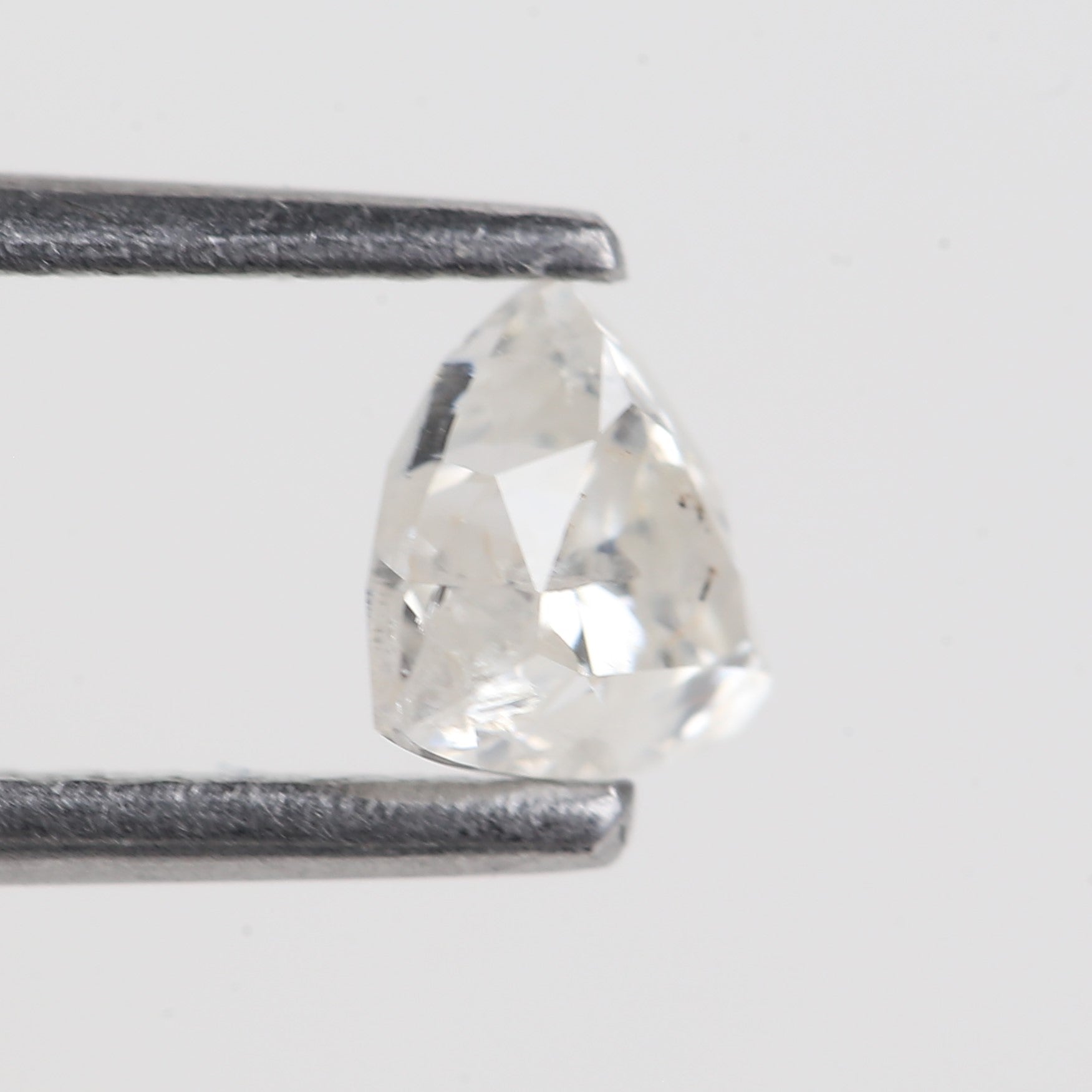 0.53 Carat Trillion Cut Natural Diamond White Salt and Pepper Diamond 4.87 MM