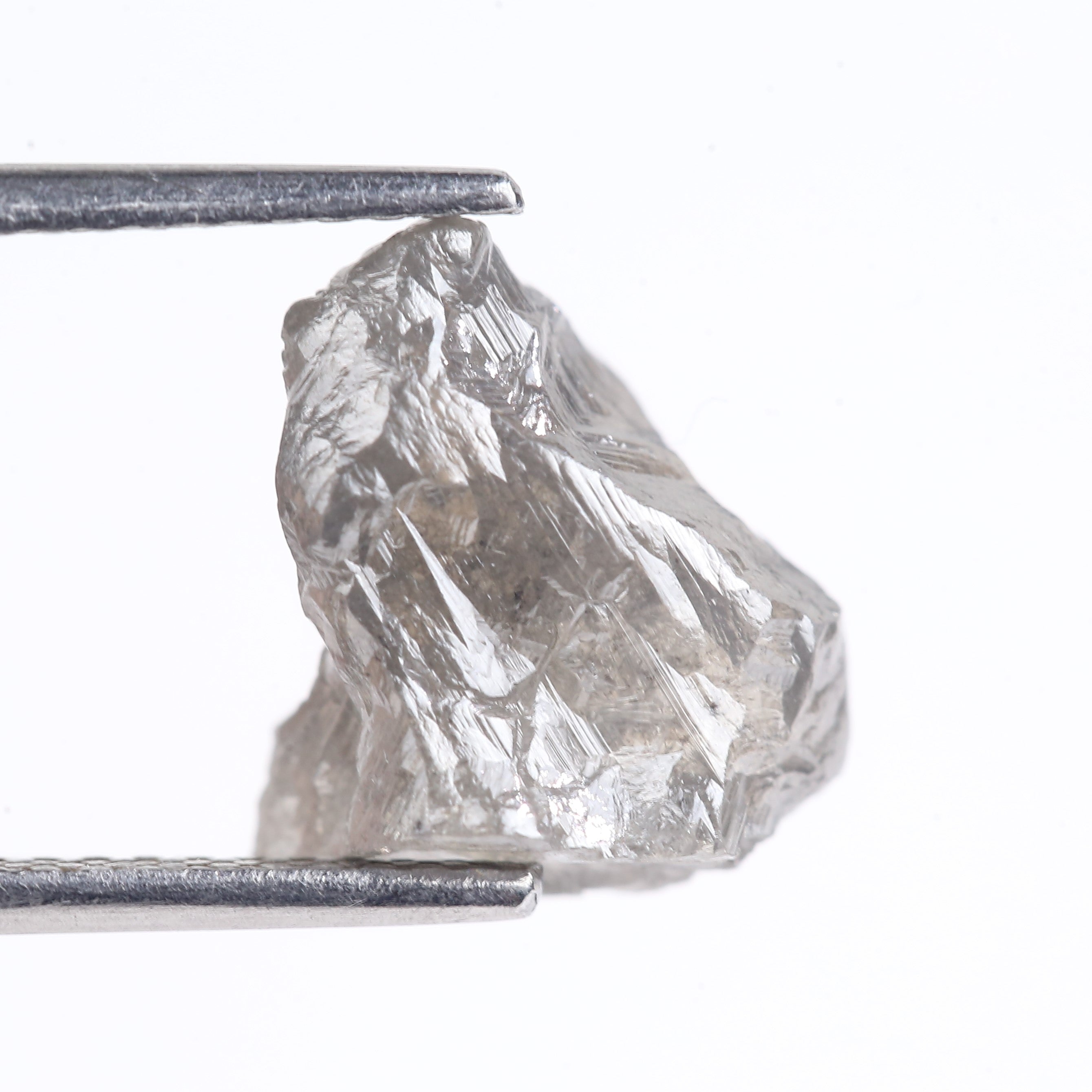 4.22 Carat Natural Rough Diamond Uncut Raw Gray Diamond 11.30 MM