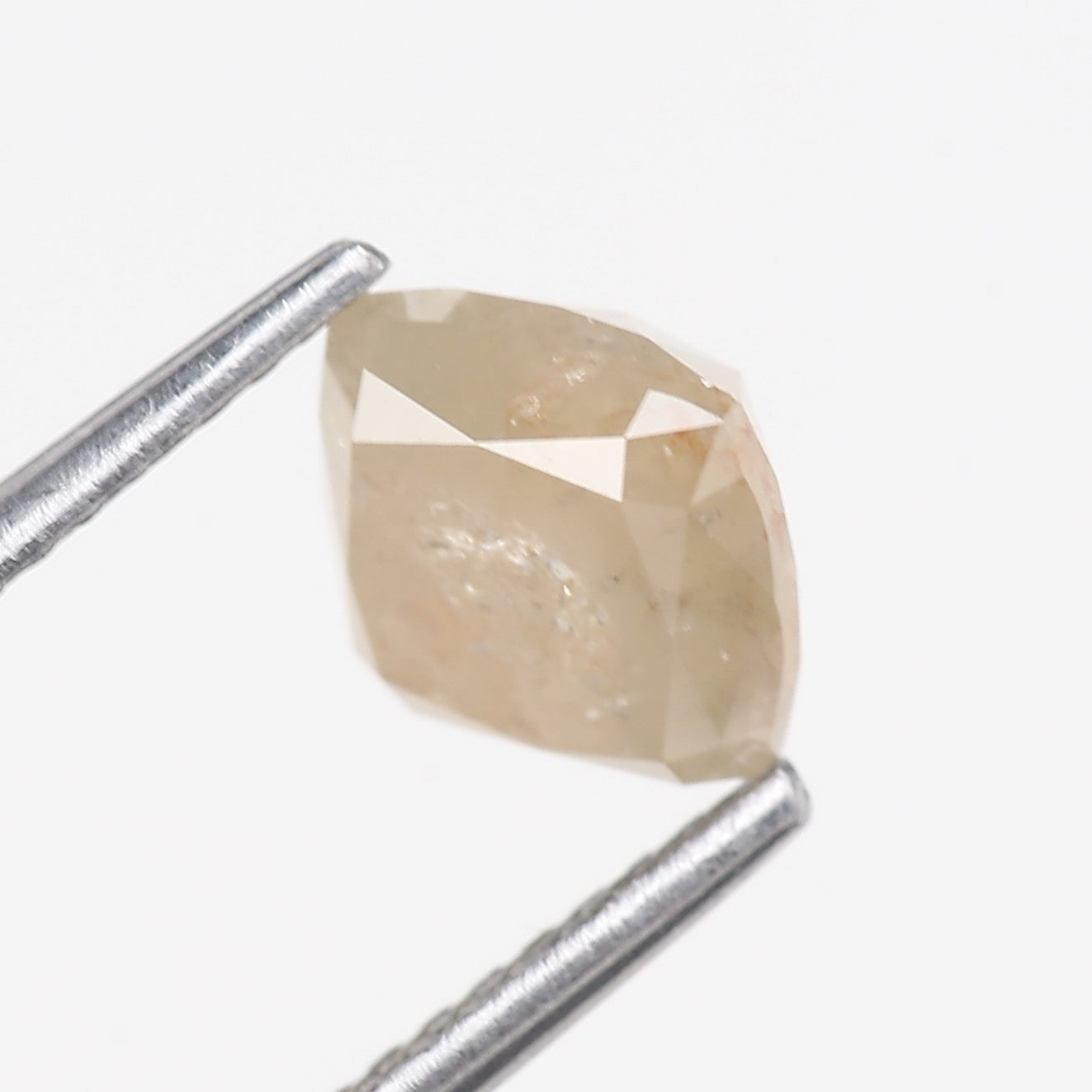 1.78 Carat Double Cut Cushion Salt and Pepper Diamond 6.45 MM