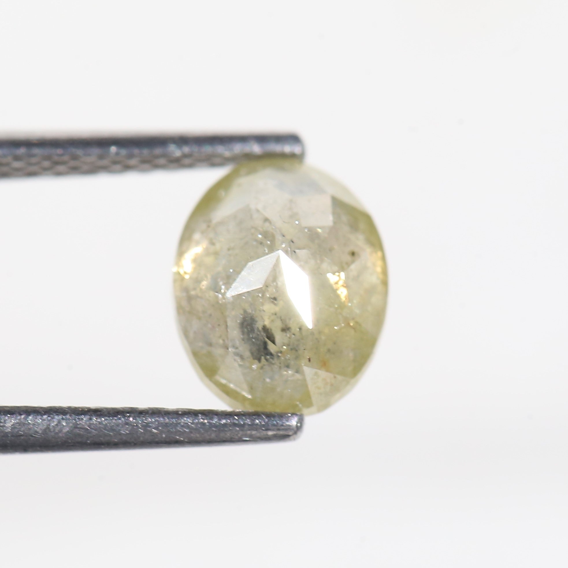 1.6 Carat Celestial Oval Cut Salt and Pepper Diamond 7.7 MM