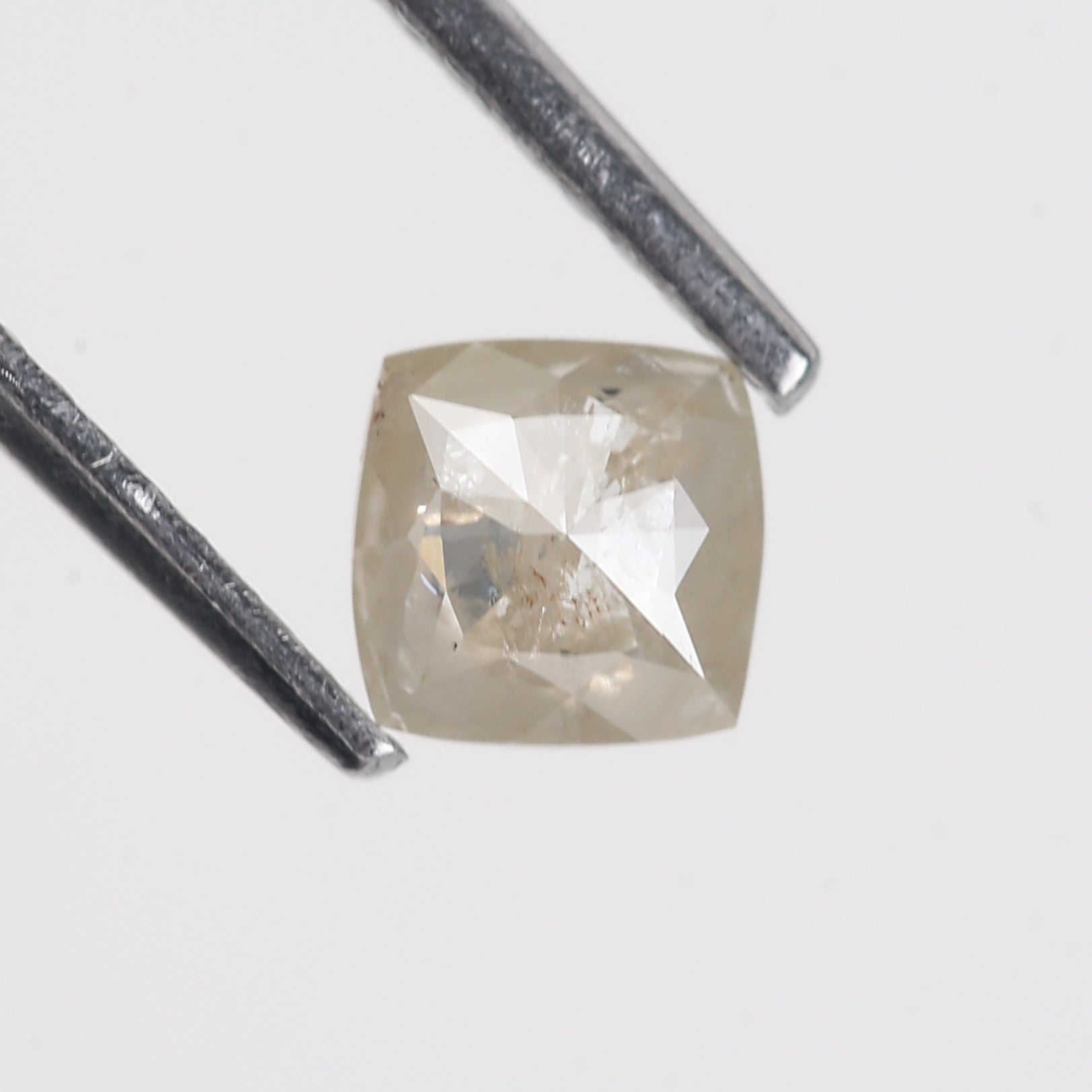 0.56 Carat Cushion Cut Natural Salt And Pepper Diamond 4.74 MM