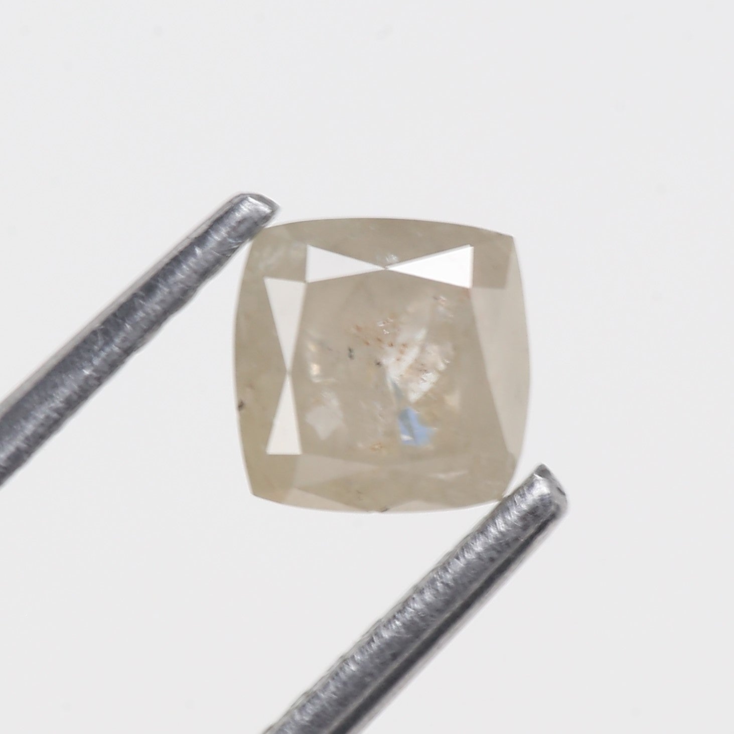 0.56 Carat Cushion Cut Natural Salt And Pepper Diamond 4.74 MM