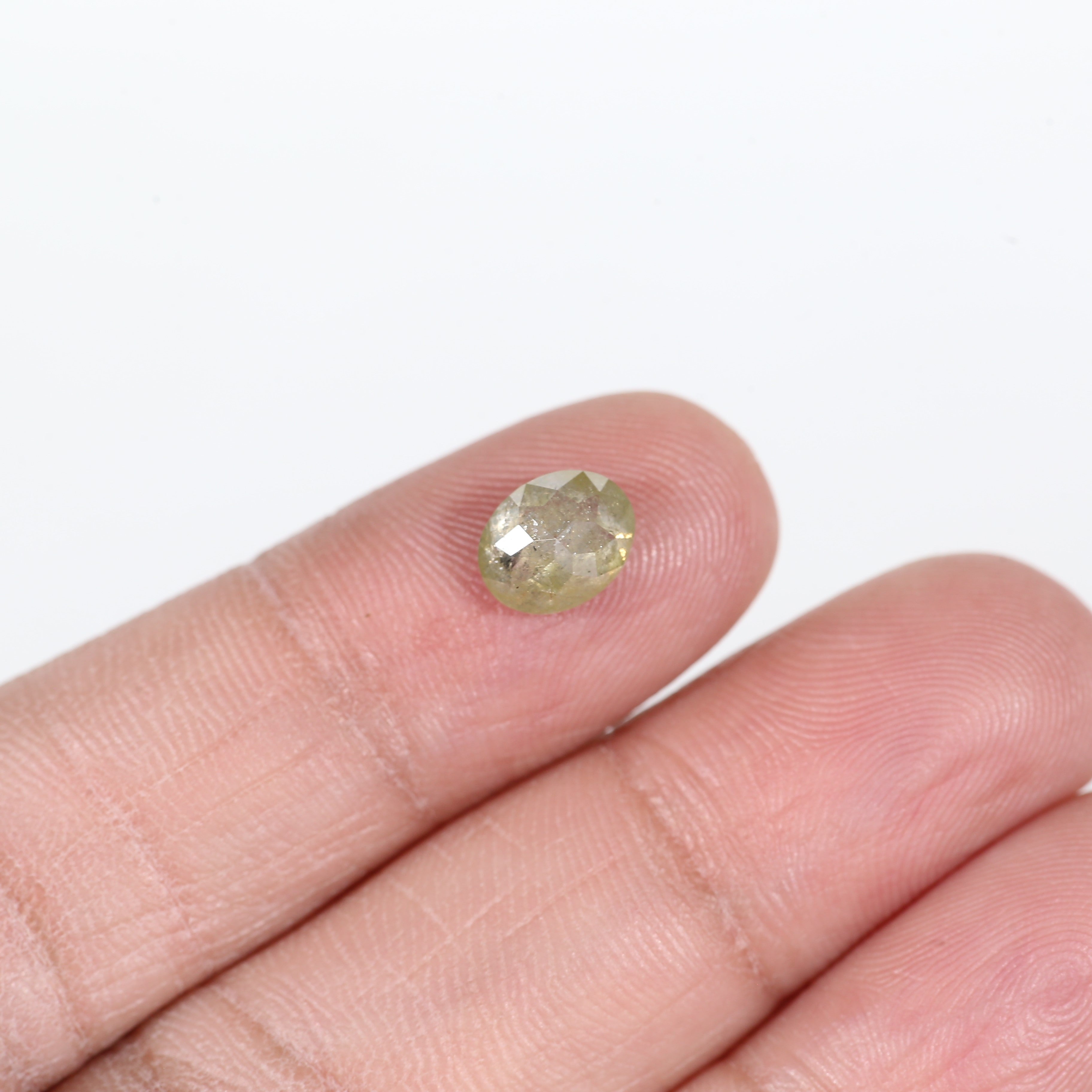 1.6 Carat Celestial Oval Cut Salt and Pepper Diamond 7.7 MM