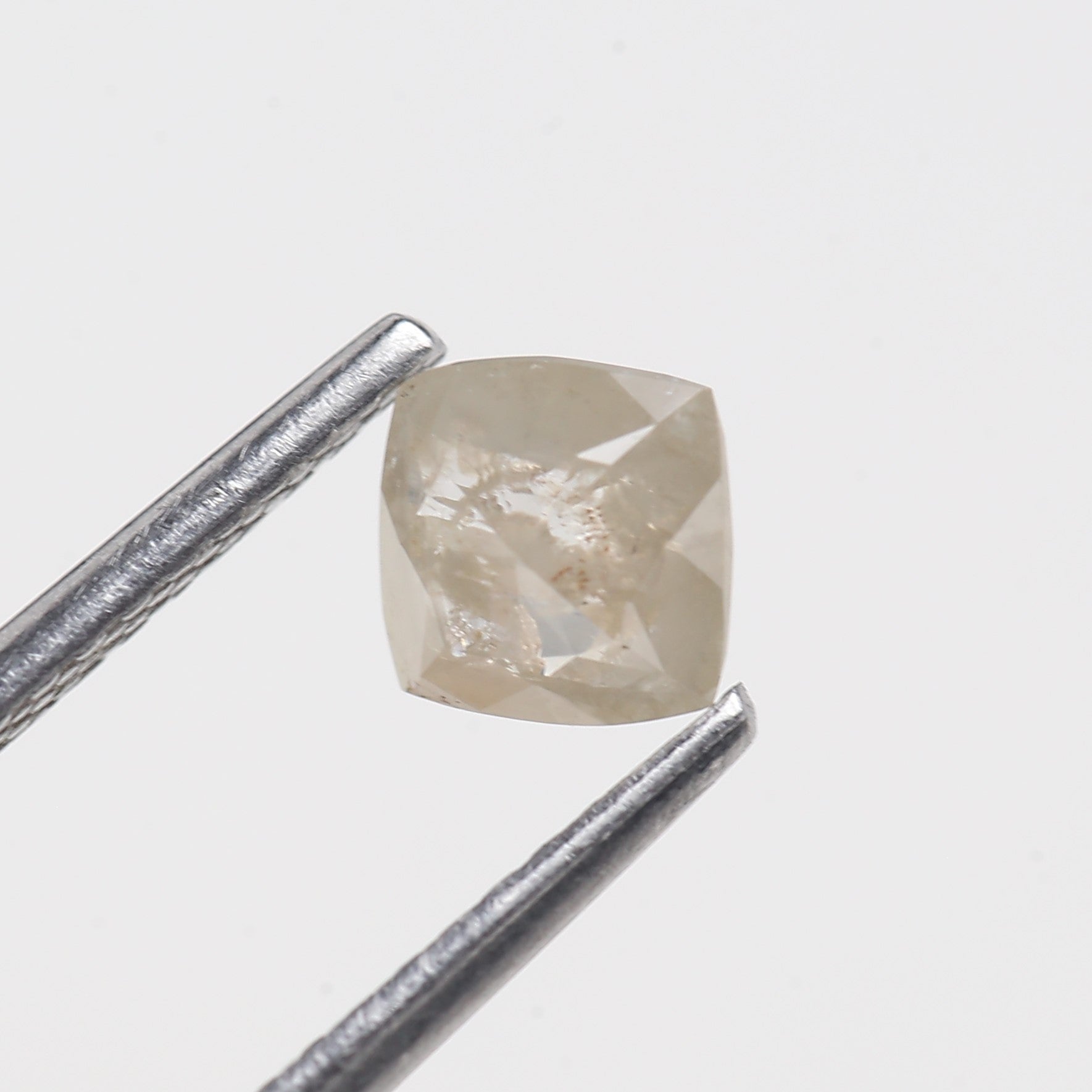 0.56 Carat Cushion Cut Natural Salt And Pepper Diamond 4.74 MM