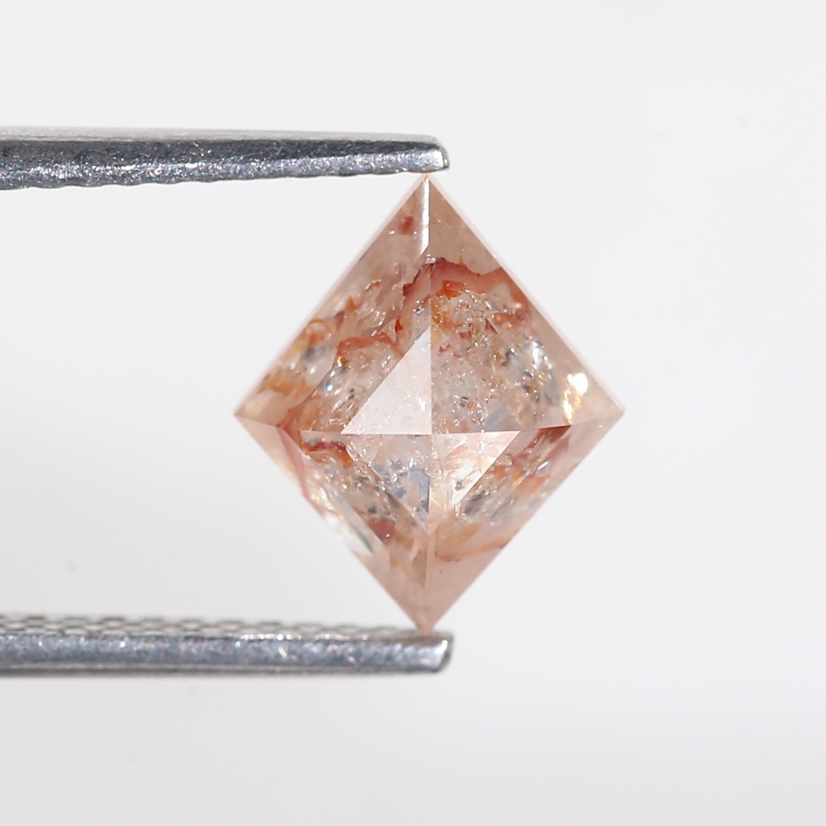 2.15 Carat Lozenge Red Salt and Pepper Diamond 9.6 MM