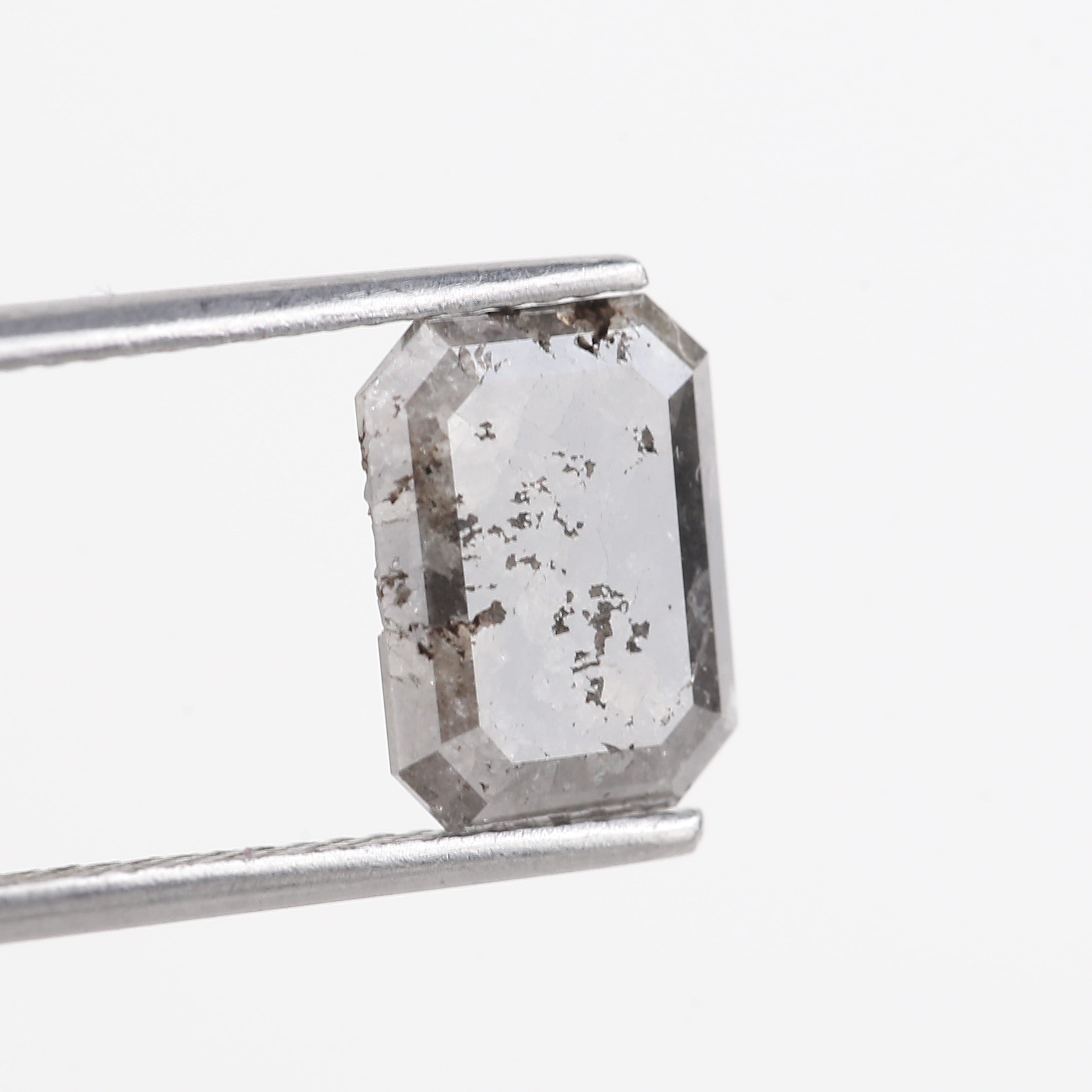 2.54 Carat Natural Black Gary Emerald Salt And Pepper Loose Diamond