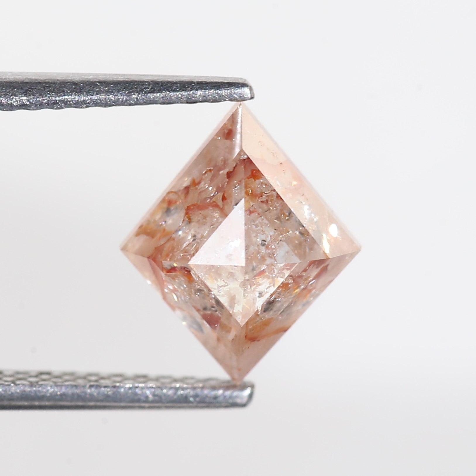 2.15 Carat Lozenge Red Salt and Pepper Diamond 9.6 MM