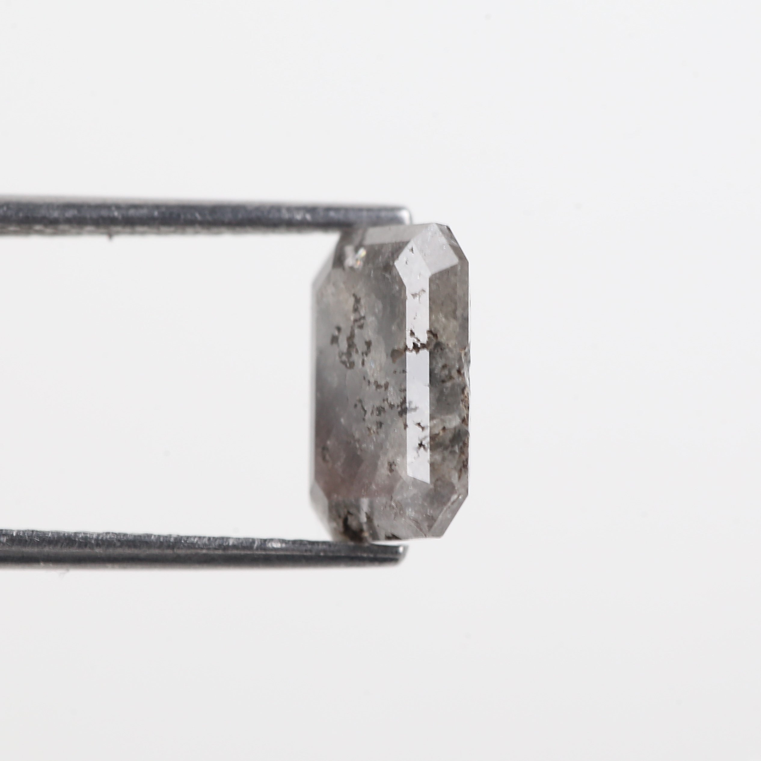 2.54 Carat Natural Black Gary Emerald Salt And Pepper Loose Diamond