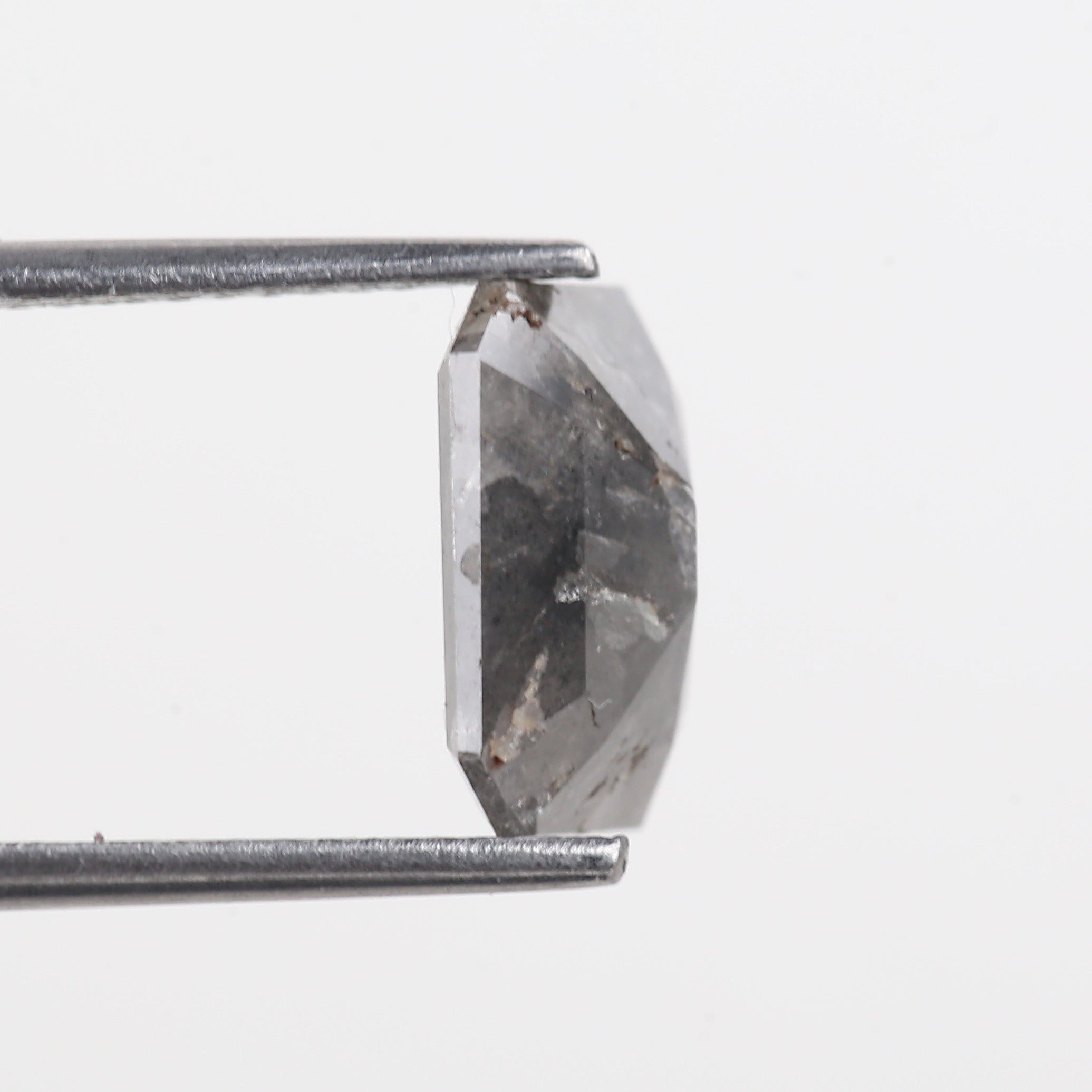 2.54 Carat Natural Black Gary Emerald Salt And Pepper Loose Diamond