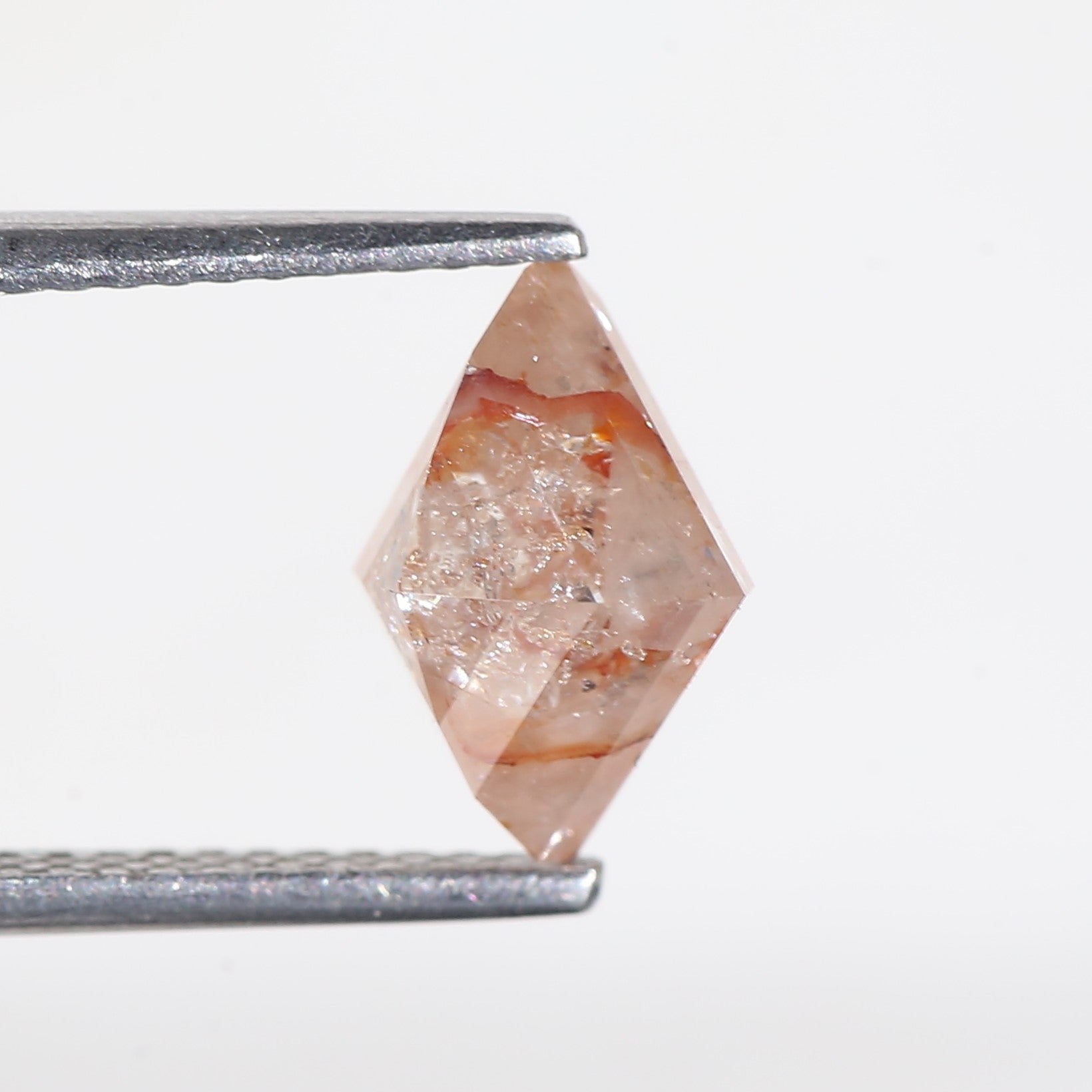 2.15 Carat Lozenge Red Salt and Pepper Diamond 9.6 MM