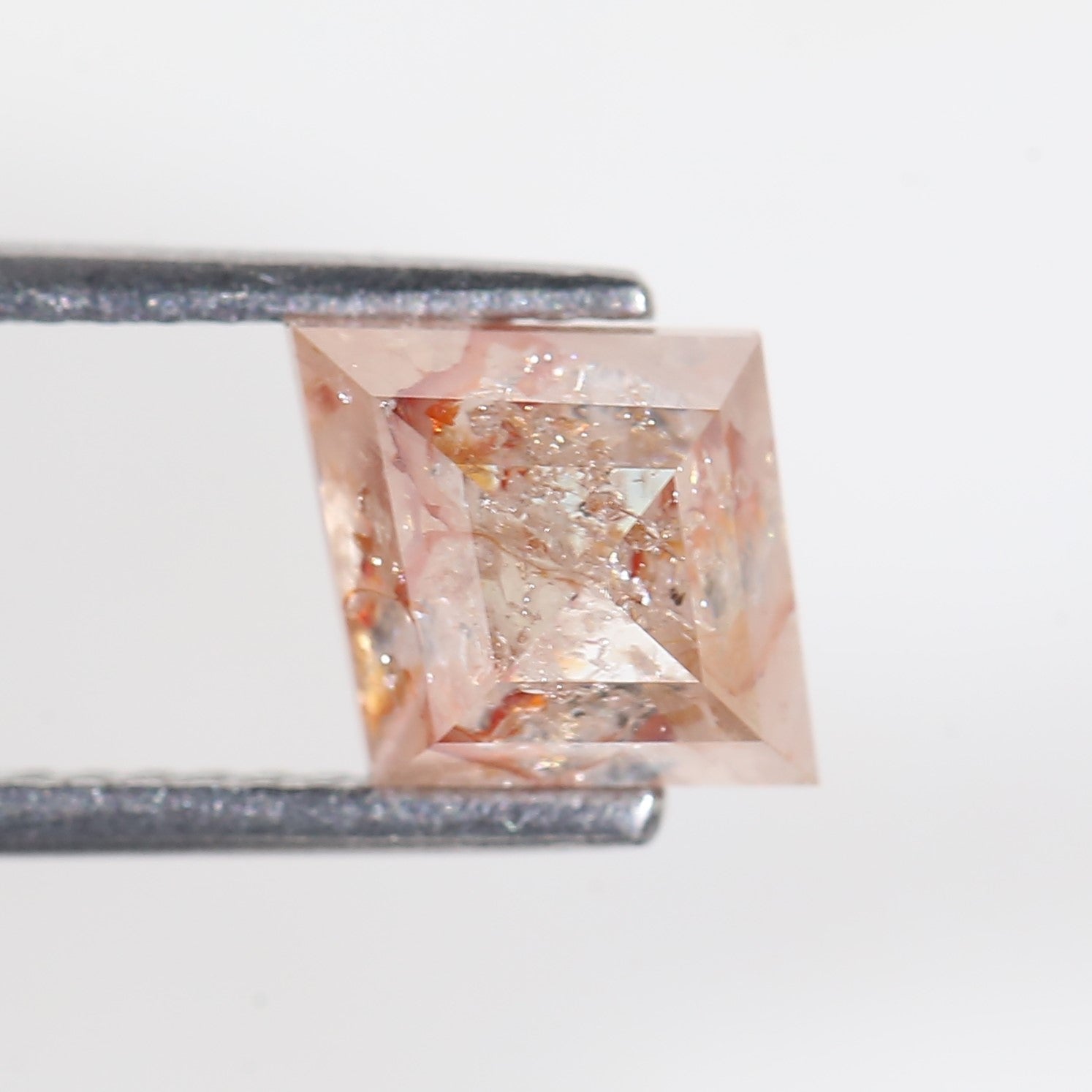 2.15 Carat Lozenge Red Salt and Pepper Diamond 9.6 MM