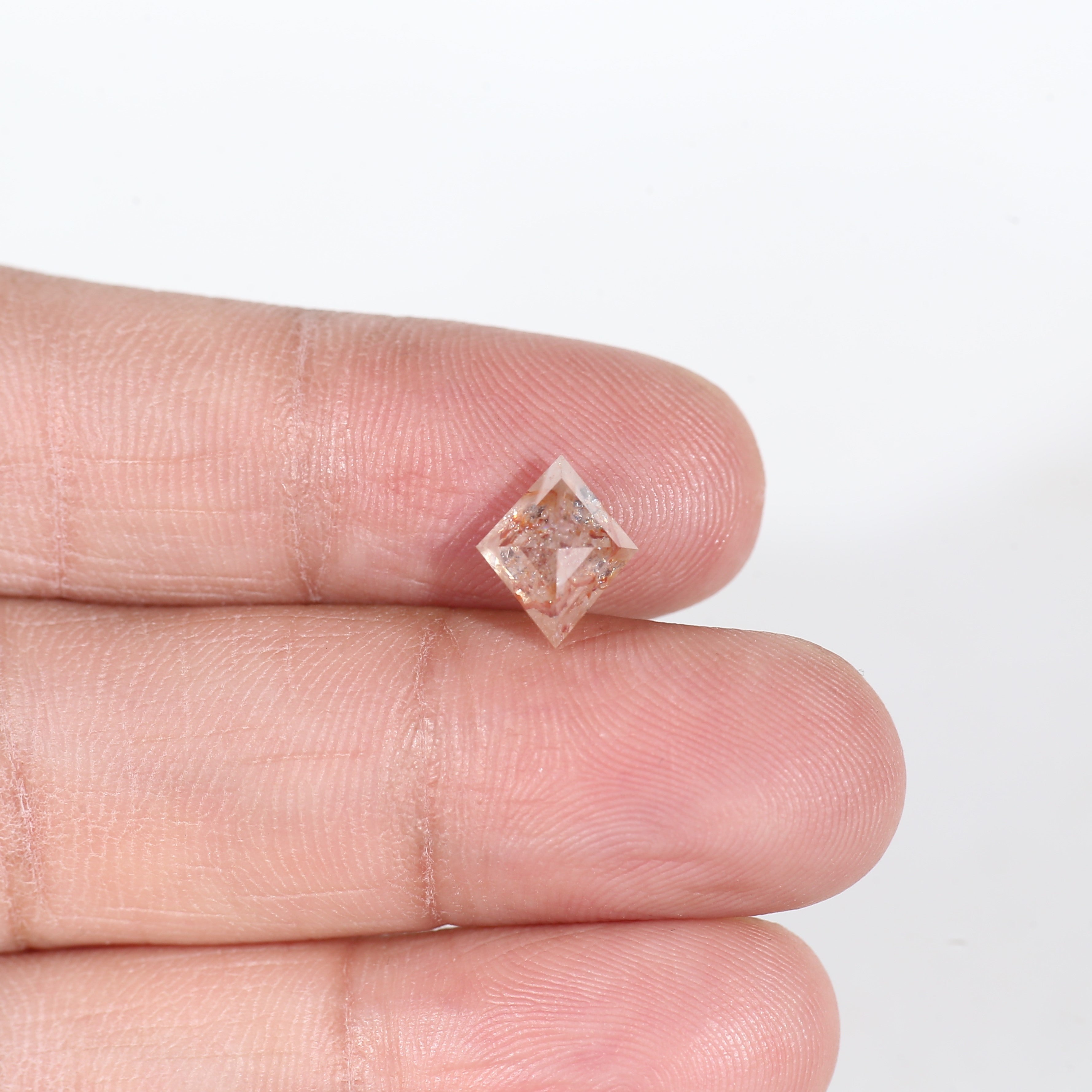 2.15 Carat Lozenge Red Salt and Pepper Diamond 9.6 MM
