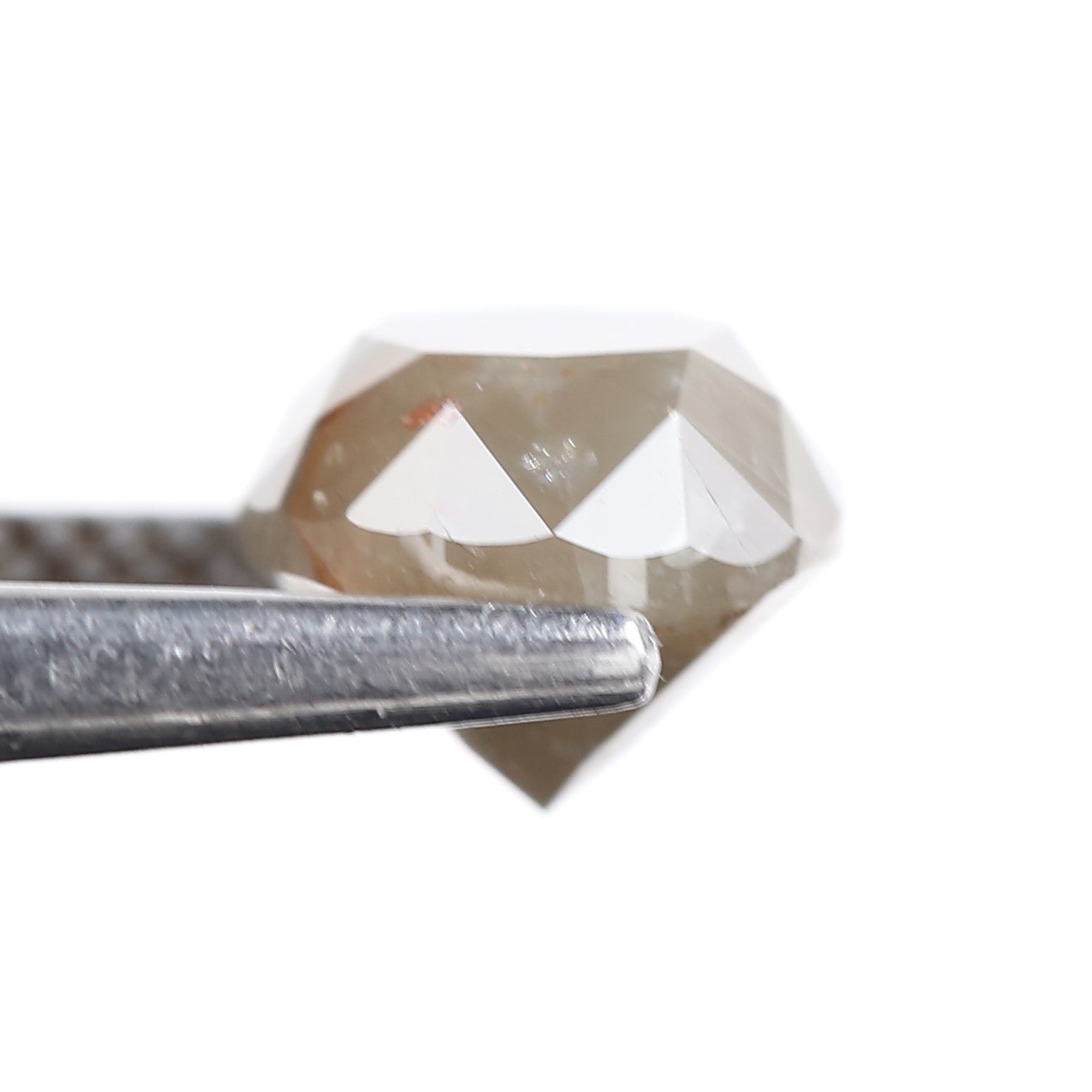 2.98 Carat Natural Smoky Gray Oval Cut Salt Pepper Diamond 9.15 MM