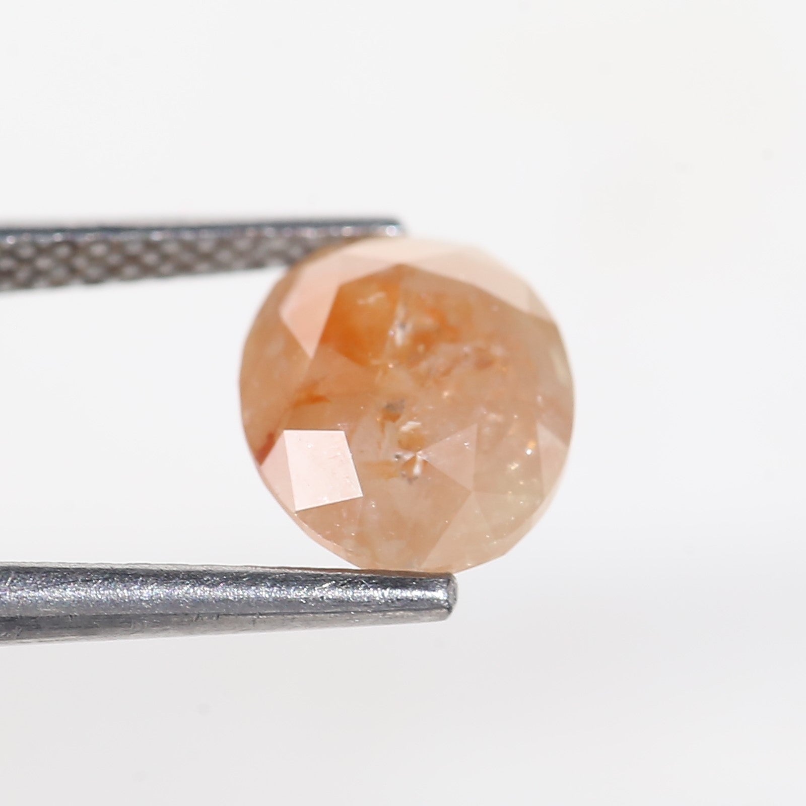 2.57 Carat Oval Cut Orange Salt and Pepper Diamond 7.4 MM