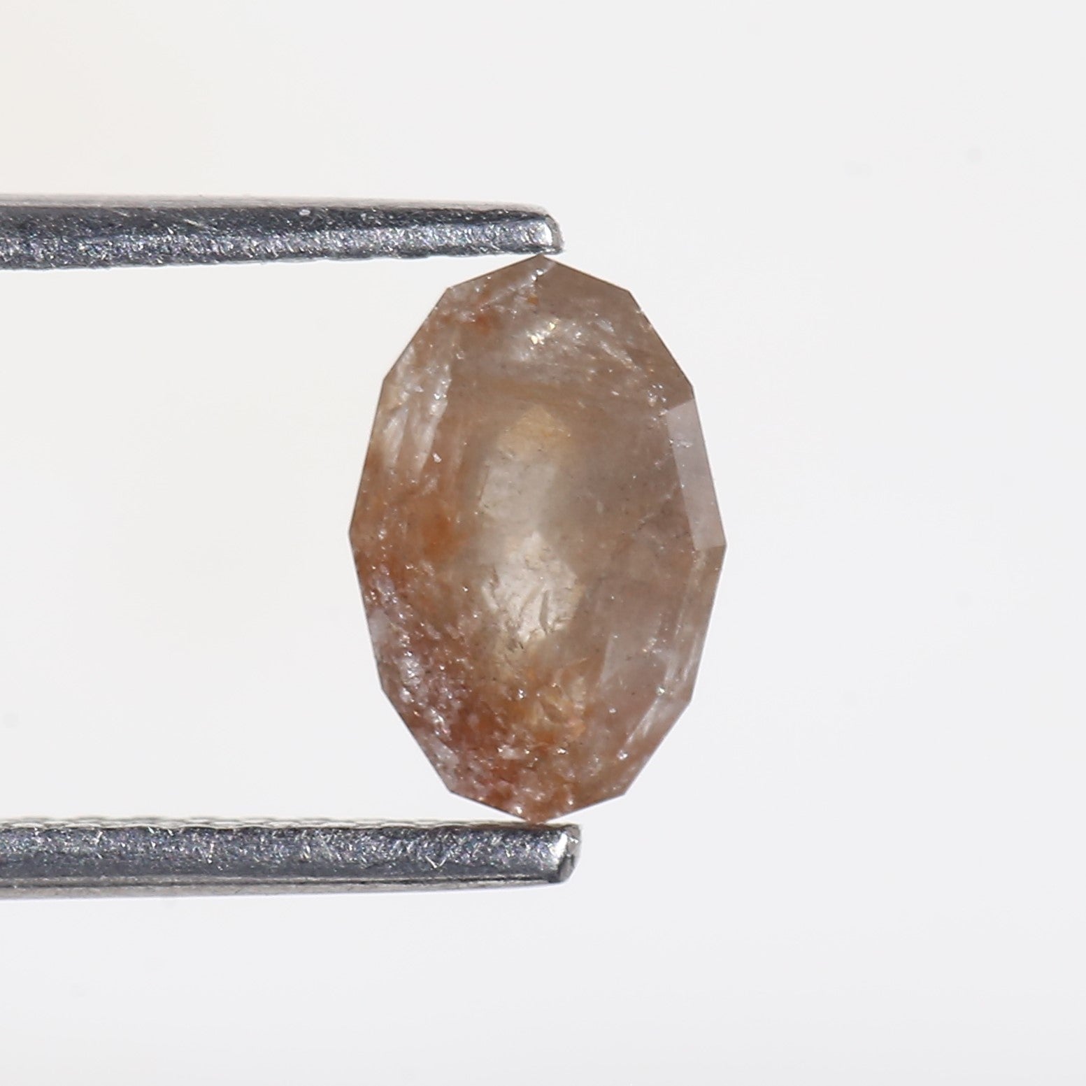 0.96 Carat Modified Oval Cut Salt and Pepper Diamond 8.10 MM