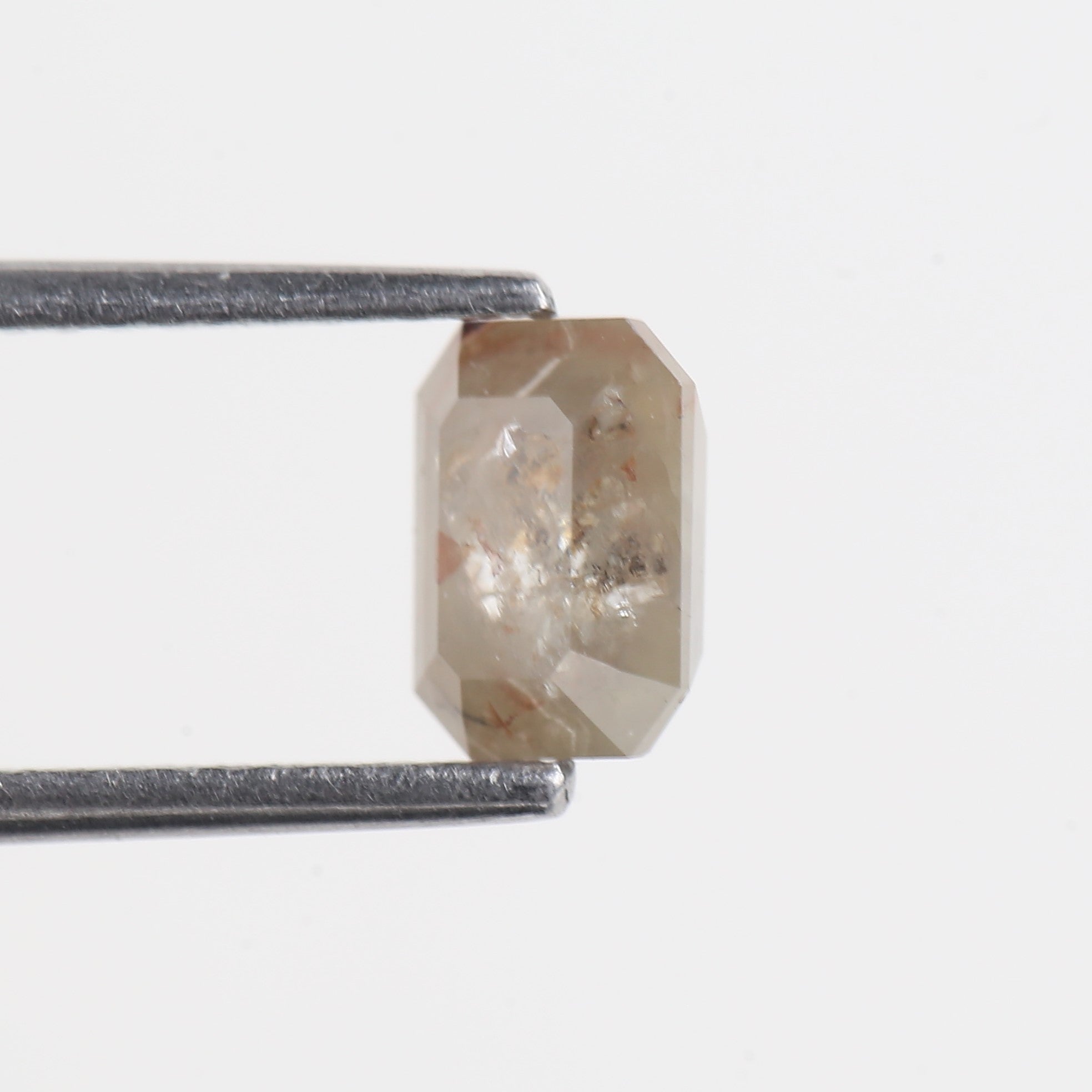 1.16 Carat Brown Emerald Cut Natural Diamond Rustic Loose Diamond 6.60 MM