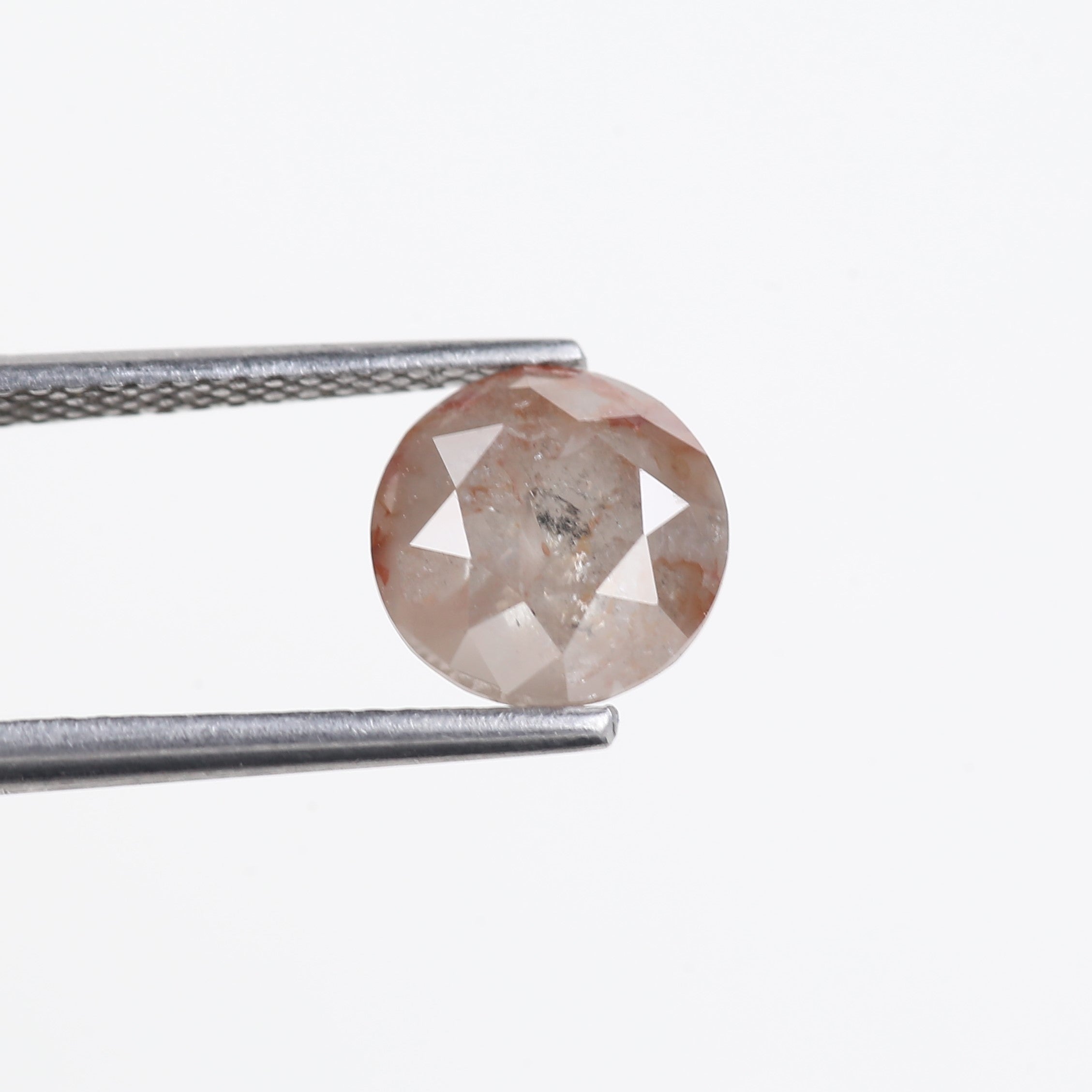 2.22 Carat Round Salt and Pepper Diamond For Celestial Engagement Rings