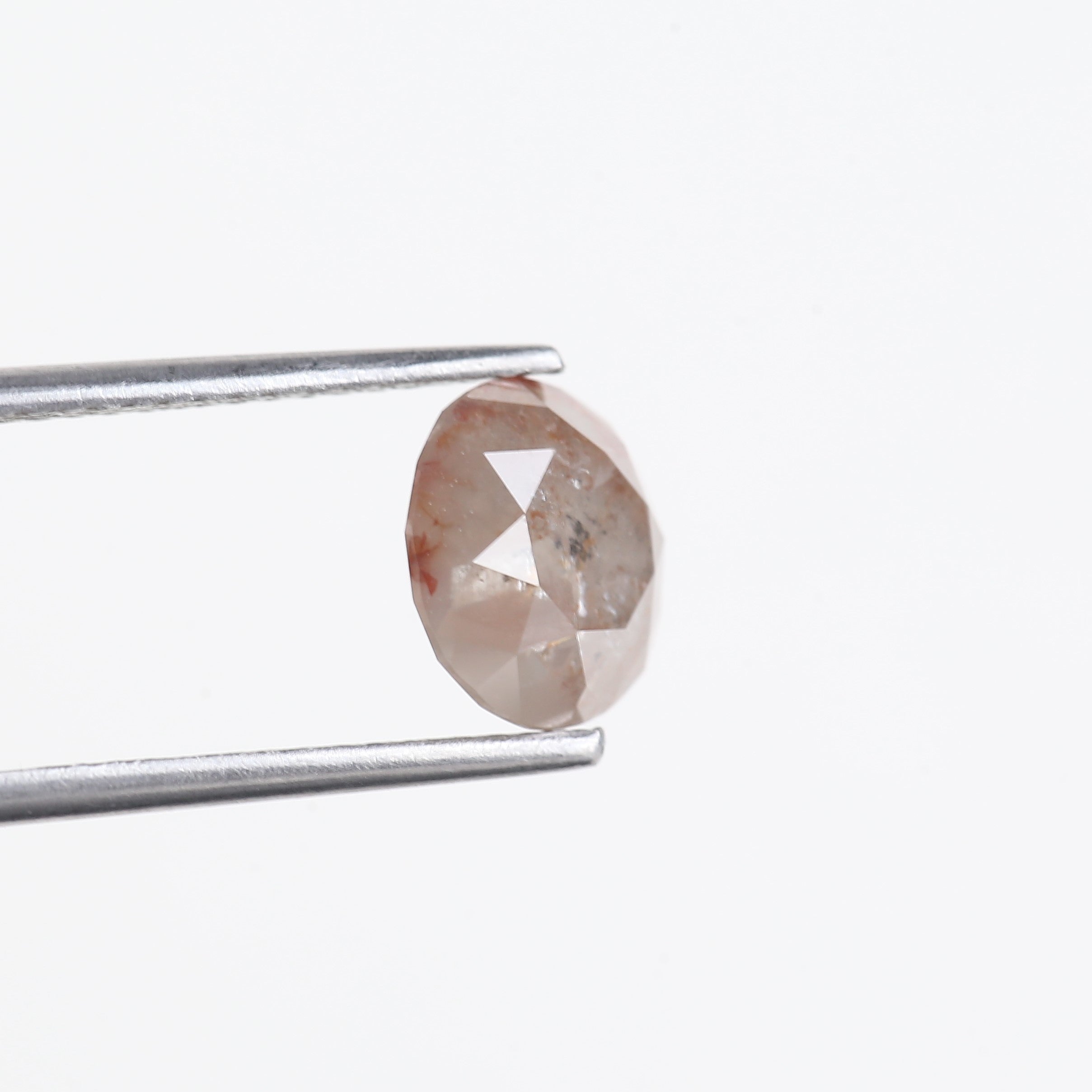 2.22 Carat Round Salt and Pepper Diamond For Celestial Engagement Rings