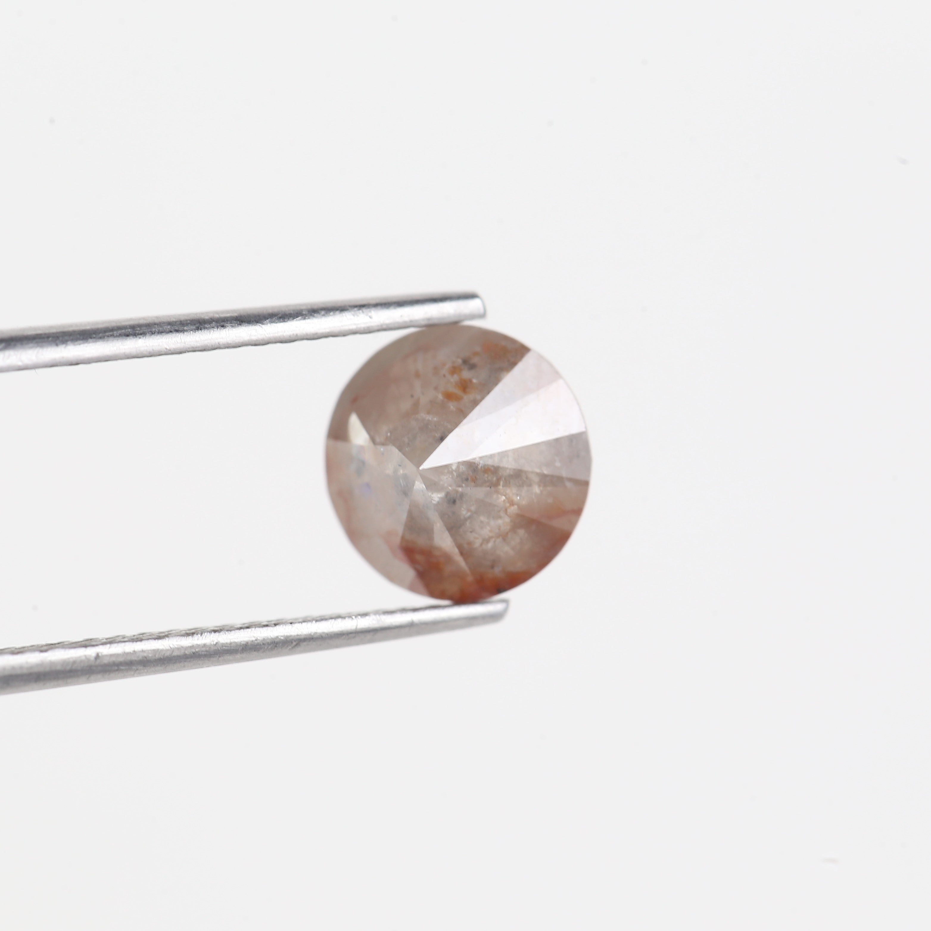 2.22 Carat Round Salt and Pepper Diamond For Celestial Engagement Rings