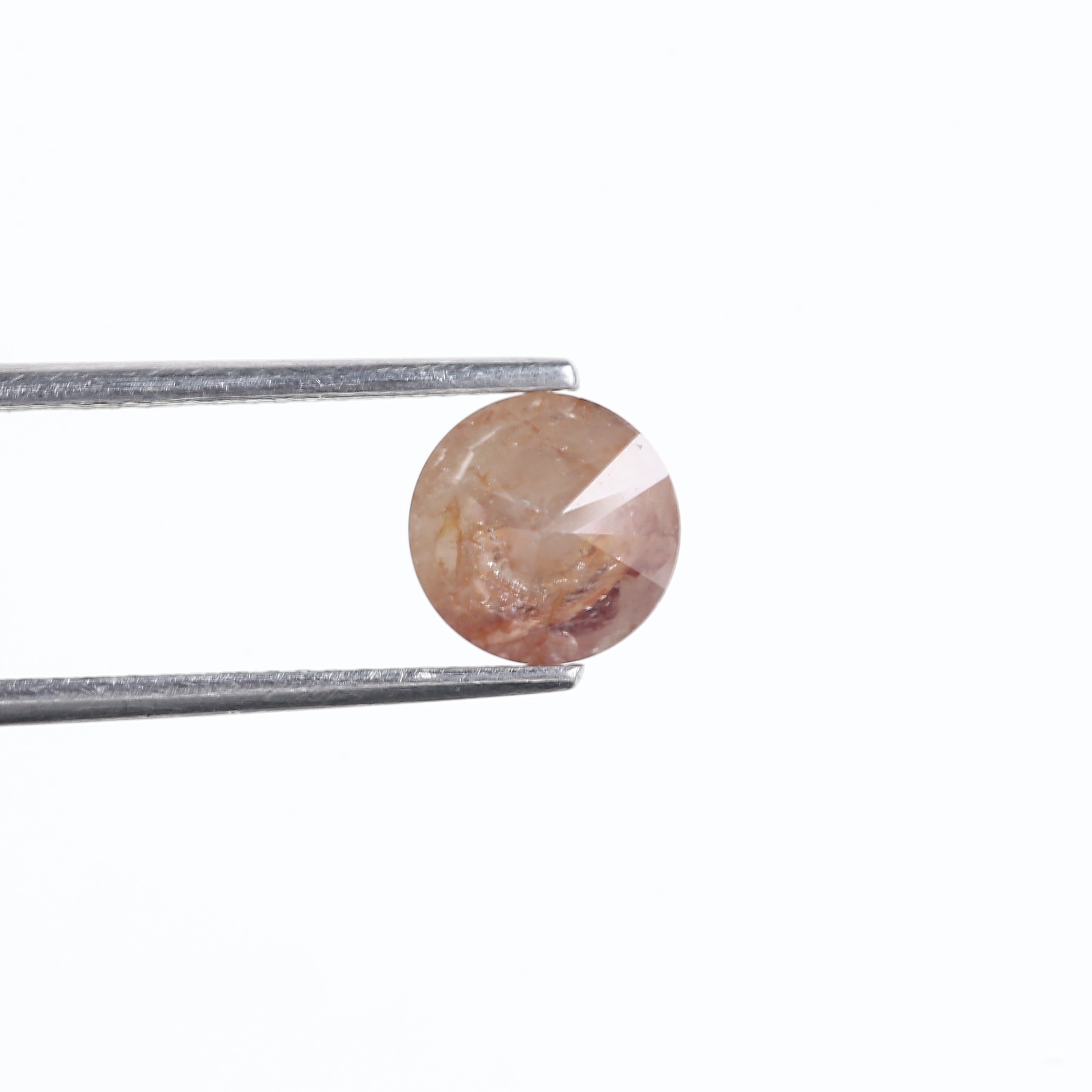 1.51 Carat Round Cut Natural Red Salt And Pepper Diamond 7.10 MM