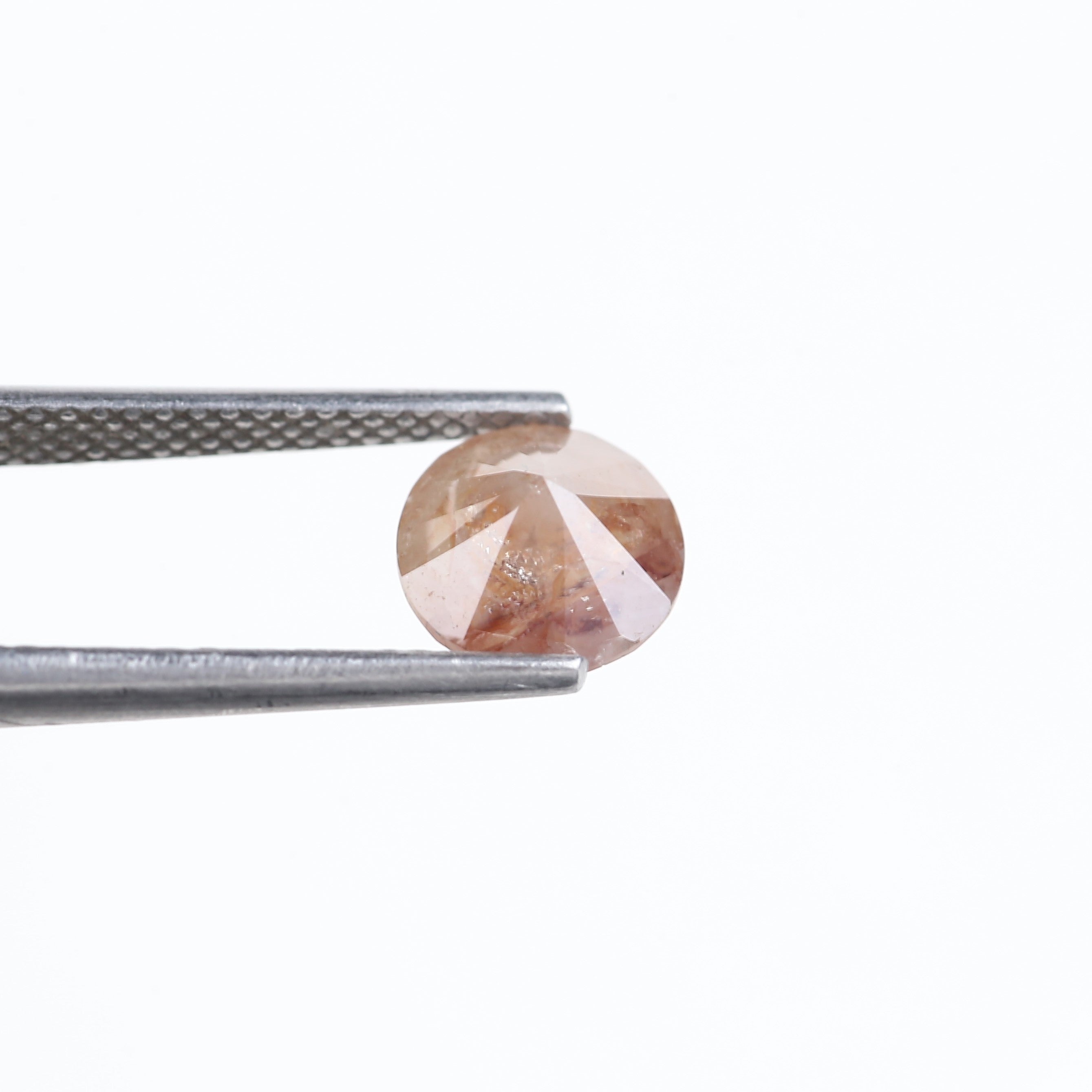 1.51 Carat Round Cut Natural Red Salt And Pepper Diamond 7.10 MM