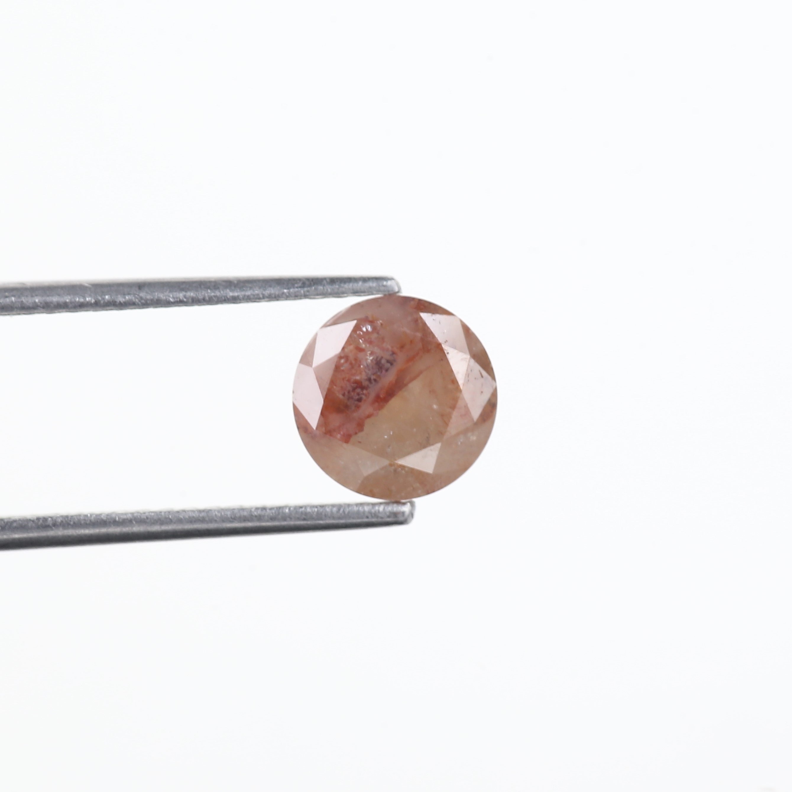 1.51 Carat Round Cut Natural Red Salt And Pepper Diamond 7.10 MM