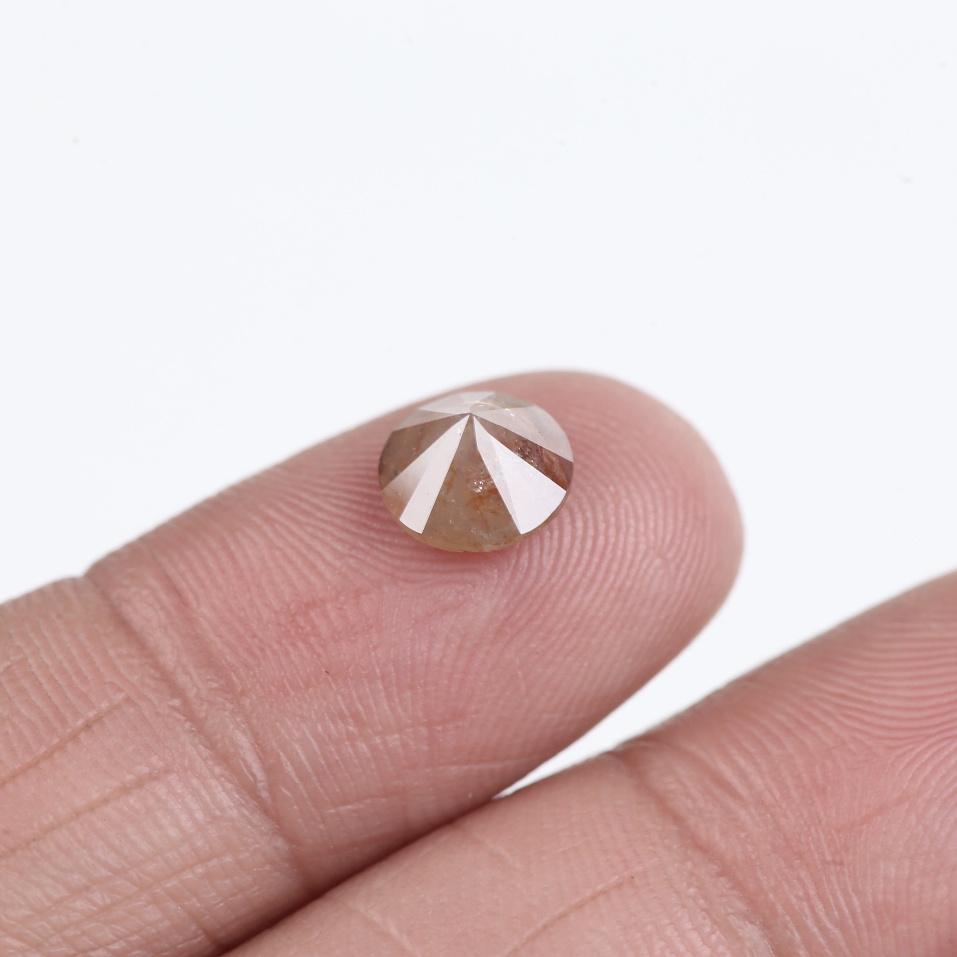 1.51 Carat Round Cut Natural Red Salt And Pepper Diamond 7.10 MM