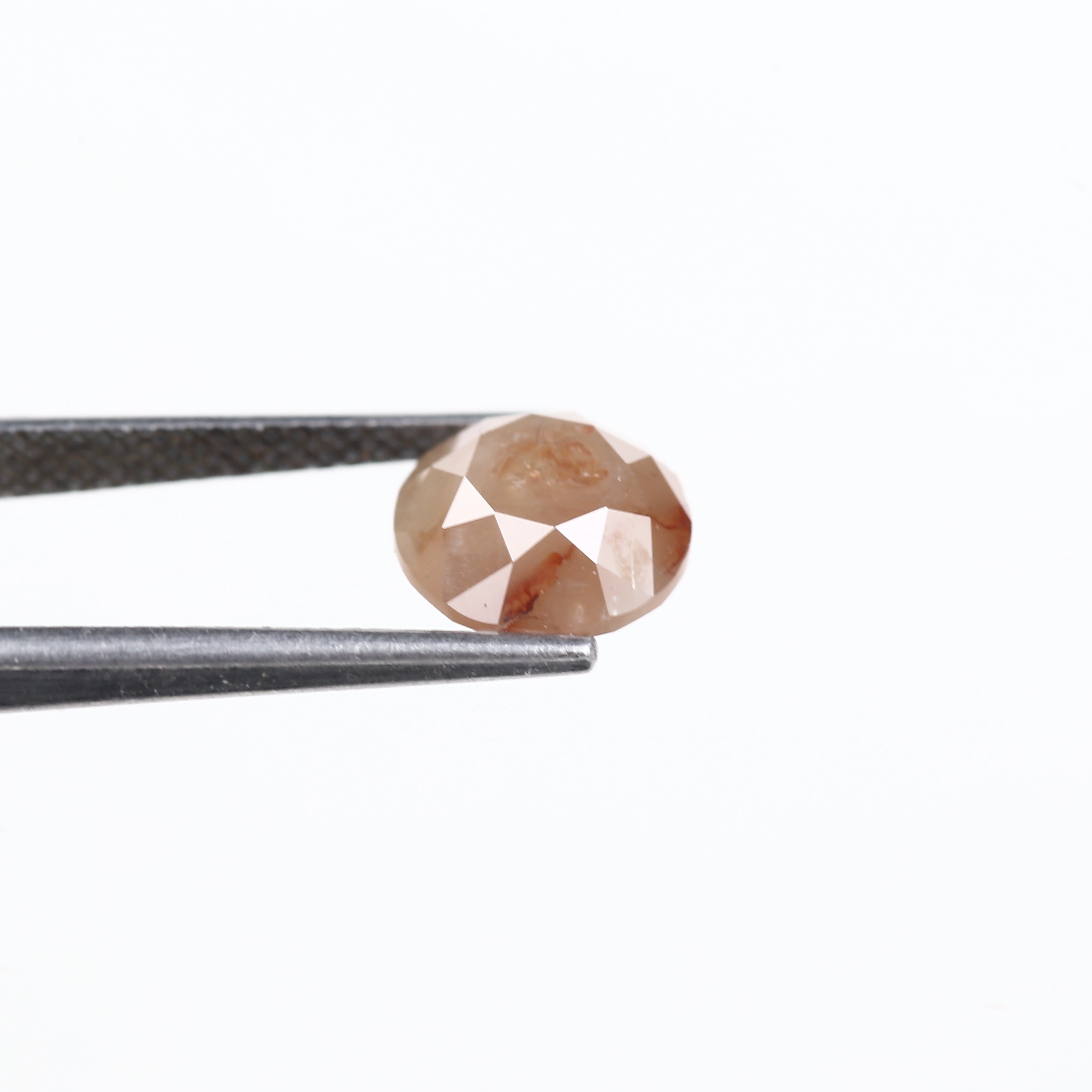 3.30 Carat Natural Red Peach Pink Round Cut Natural Loose Diamond 8.59 MM