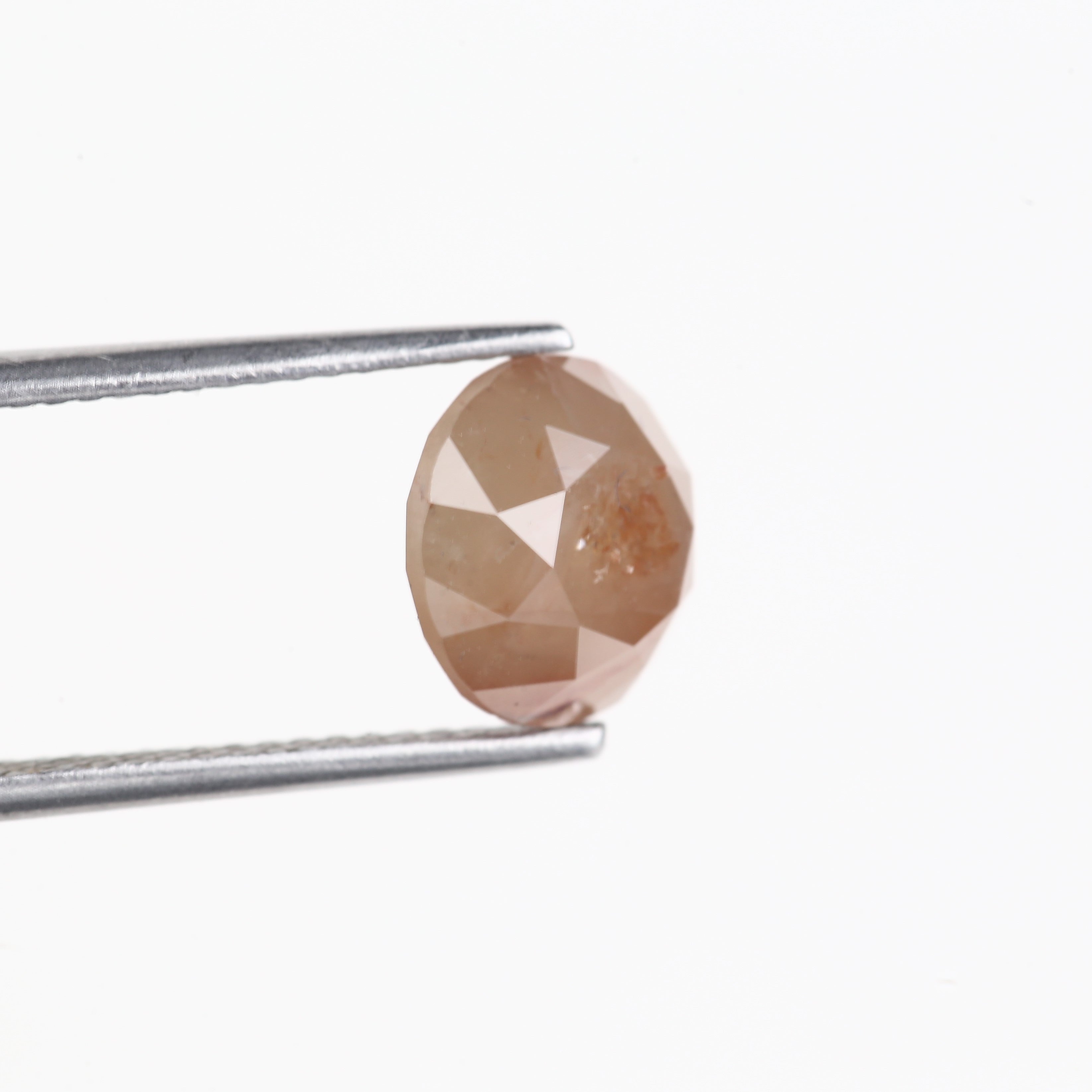 3.30 Carat Natural Red Peach Pink Round Cut Natural Loose Diamond 8.59 MM