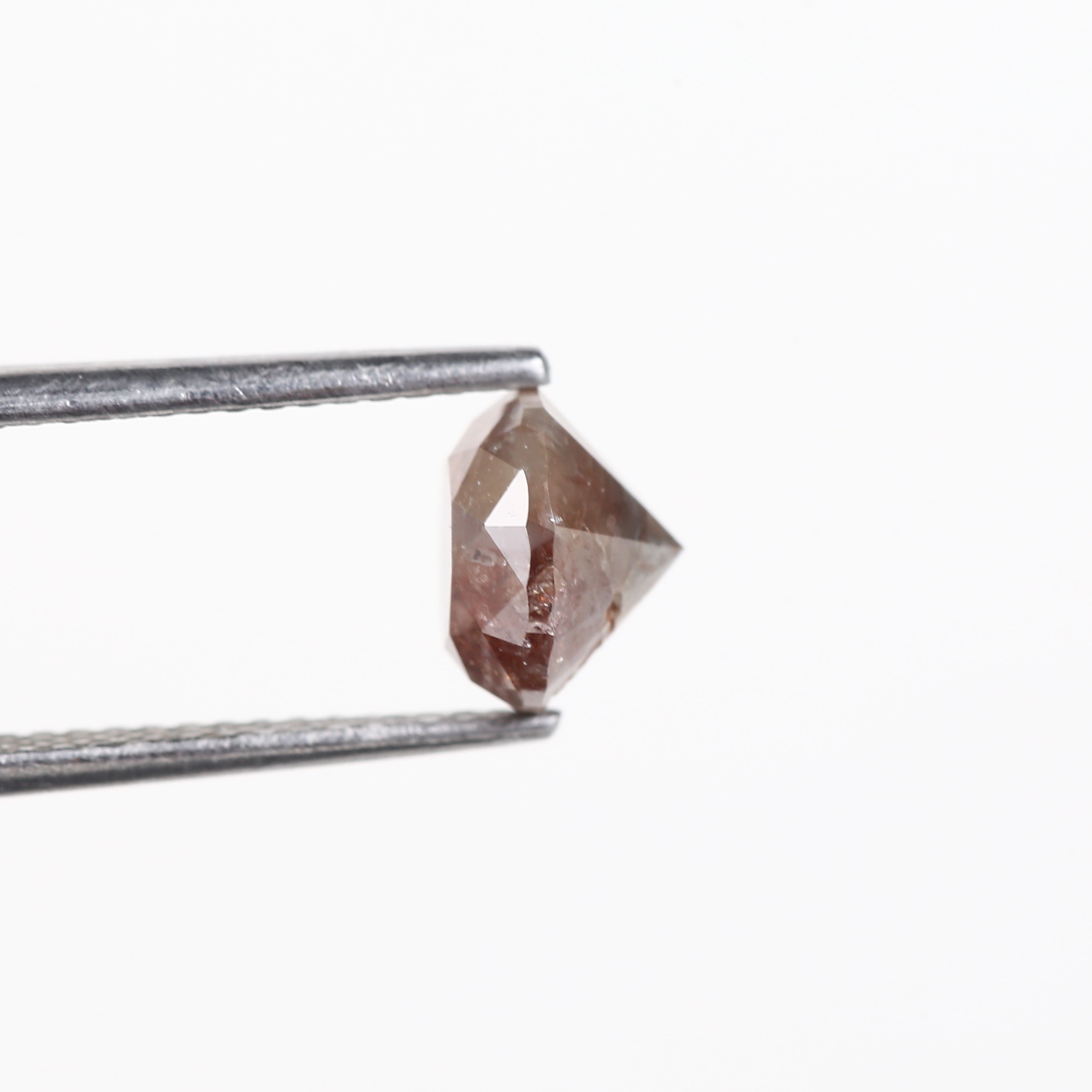 1.85 Carat Natural Round Red Gray Rustic Loose Diamond 7.18 MM