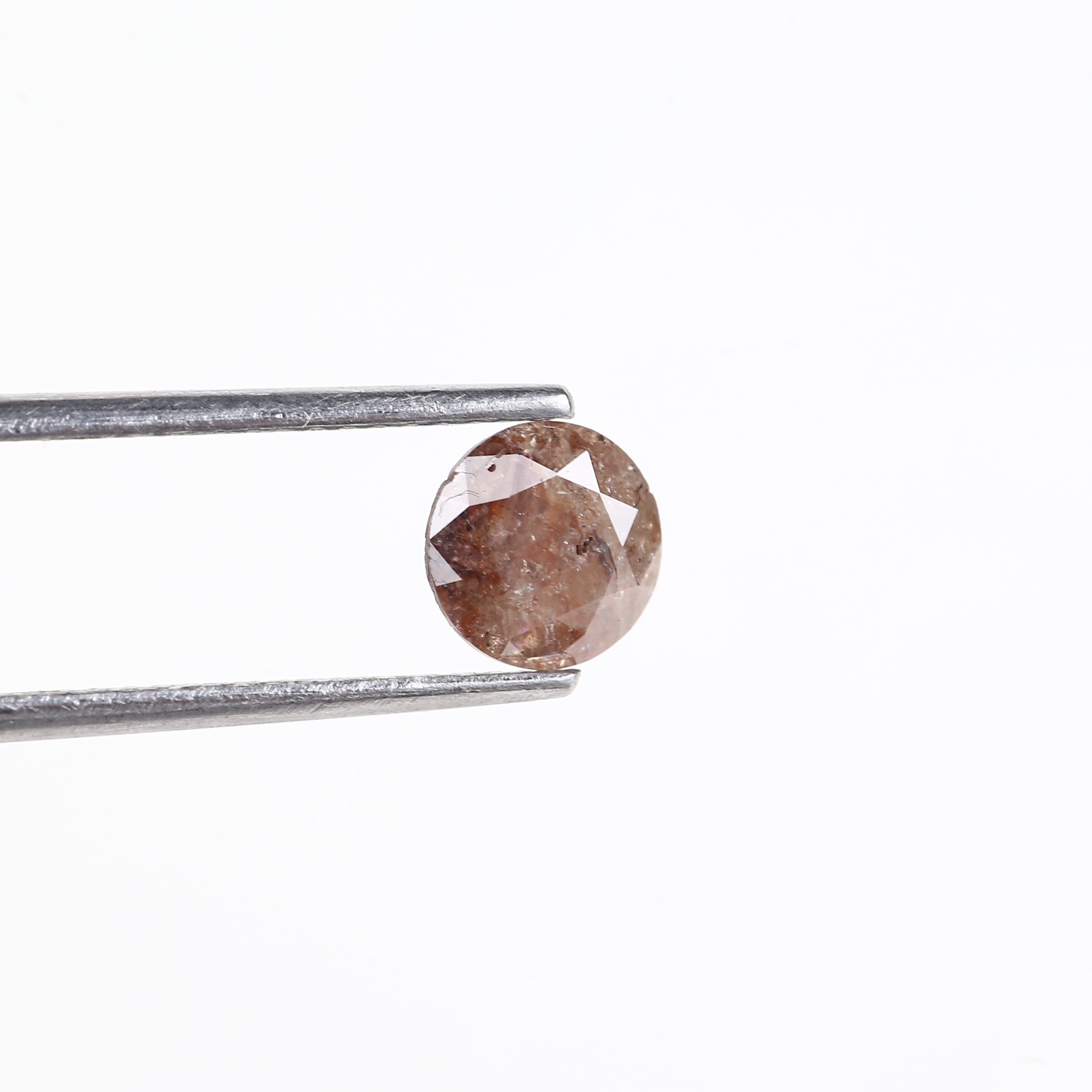 0.88 Carat Natural Salt And Pepper Round Diamond 6.15 MM