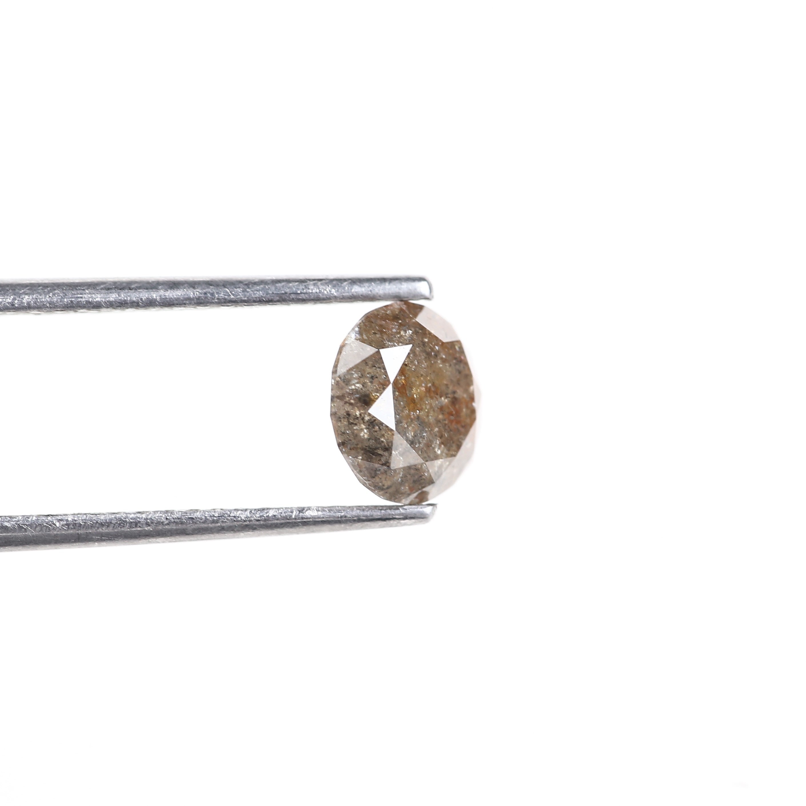 1.40 Carat Natural Celestial Round Salt and Pepper Diamond 6.80 MM