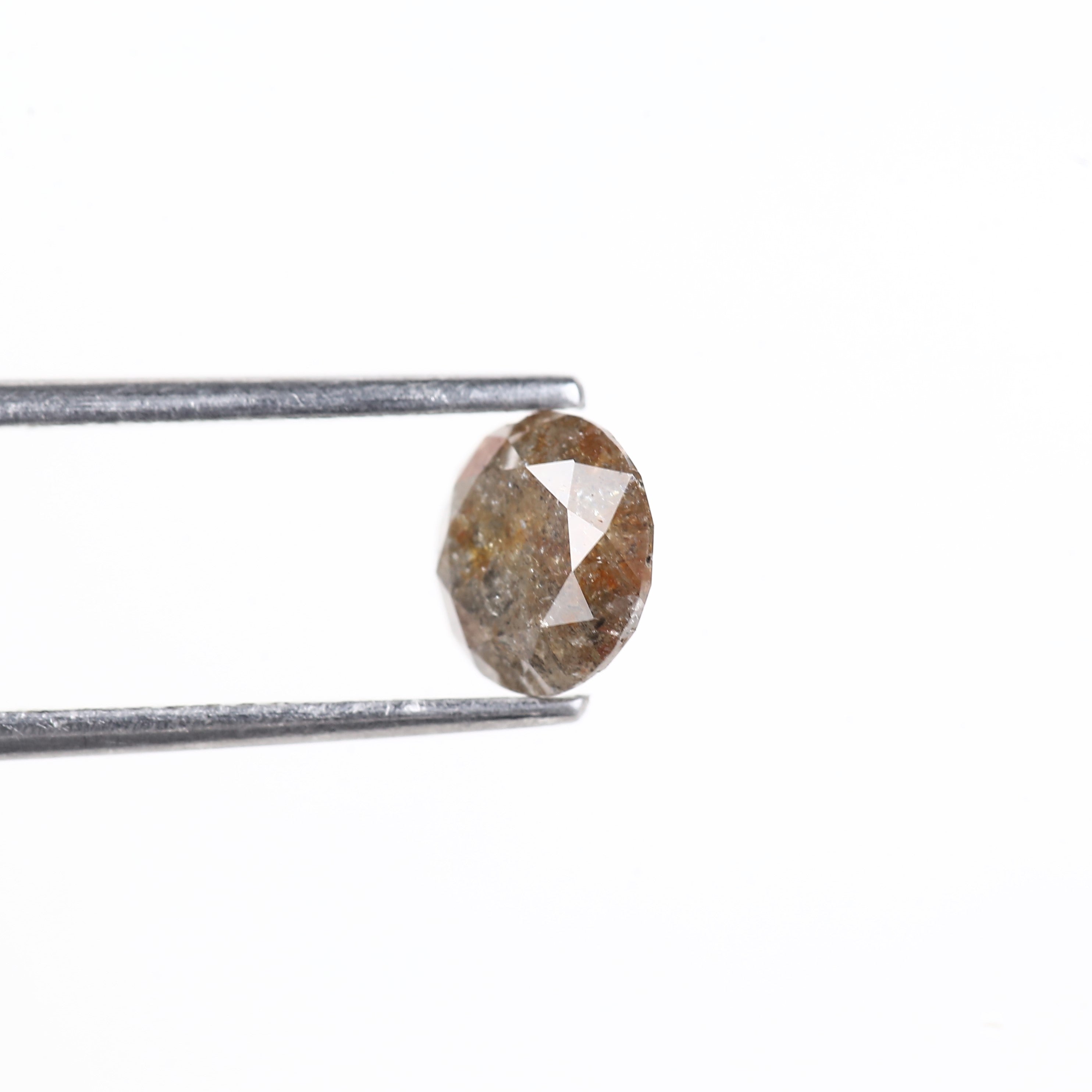 1.40 Carat Natural Celestial Round Salt and Pepper Diamond 6.80 MM