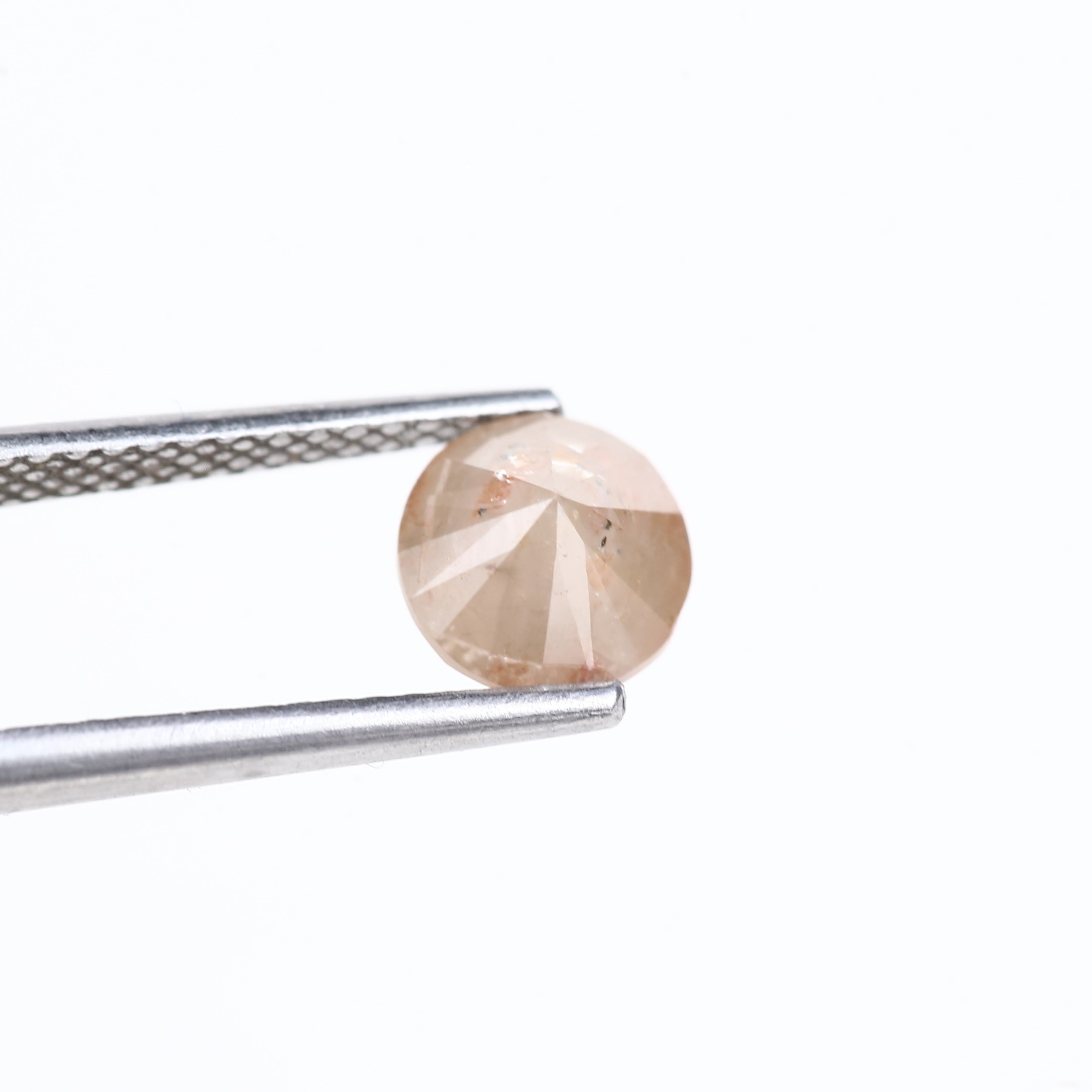 1.29 Carat Round Champagne Salt and Pepper Diamond 6.25 MM