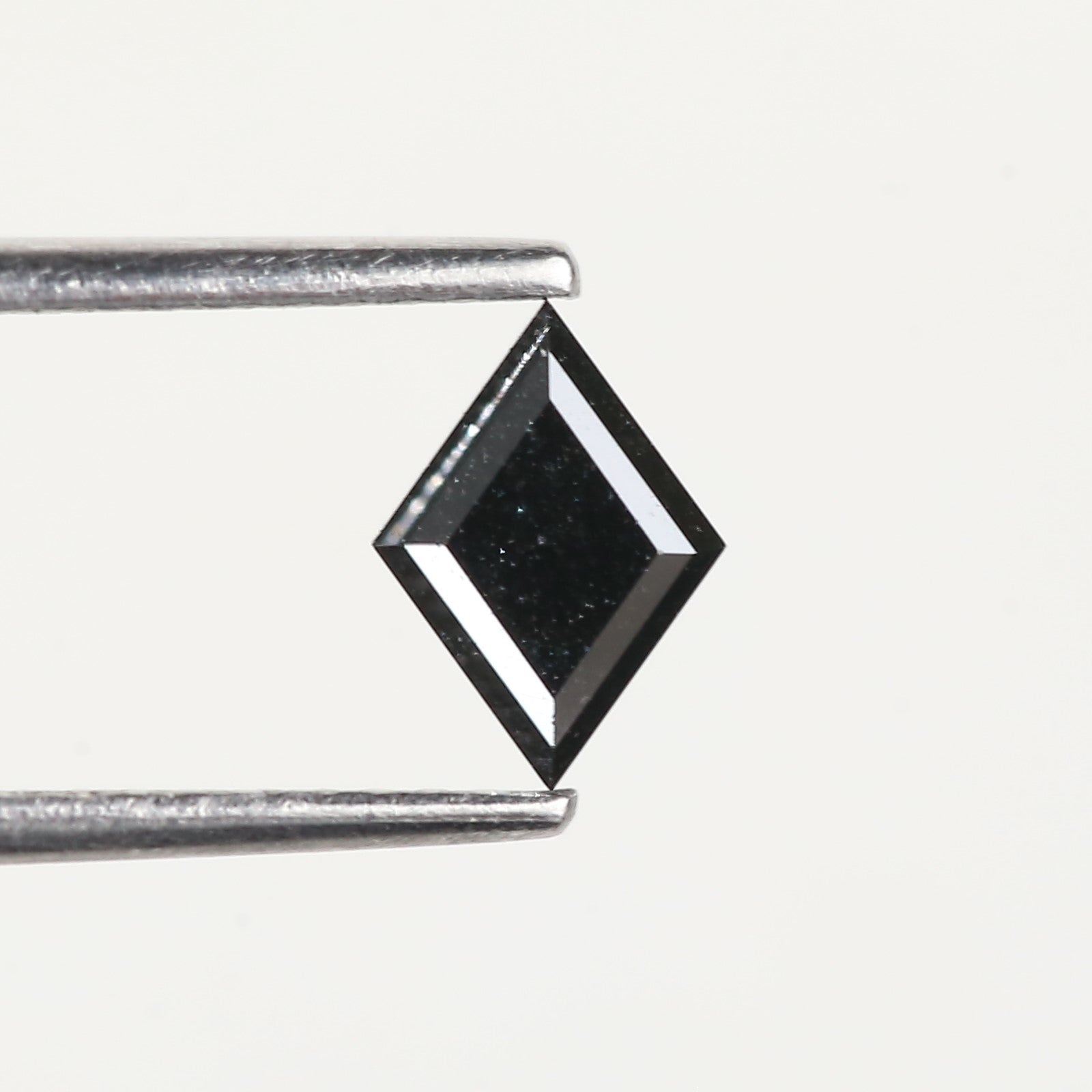 0.55 Carat Lozenge Natural Black Salt and Pepper Loose Diamond 7.2 MM