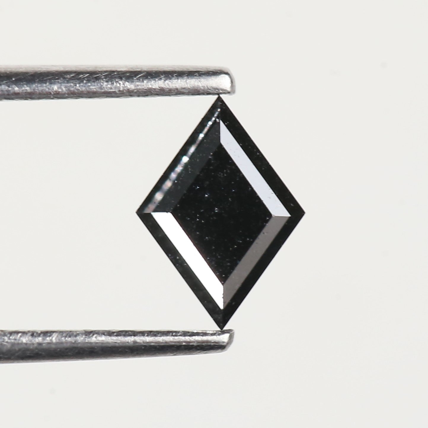0.55 Carat Lozenge Natural Black Salt and Pepper Loose Diamond 7.2 MM