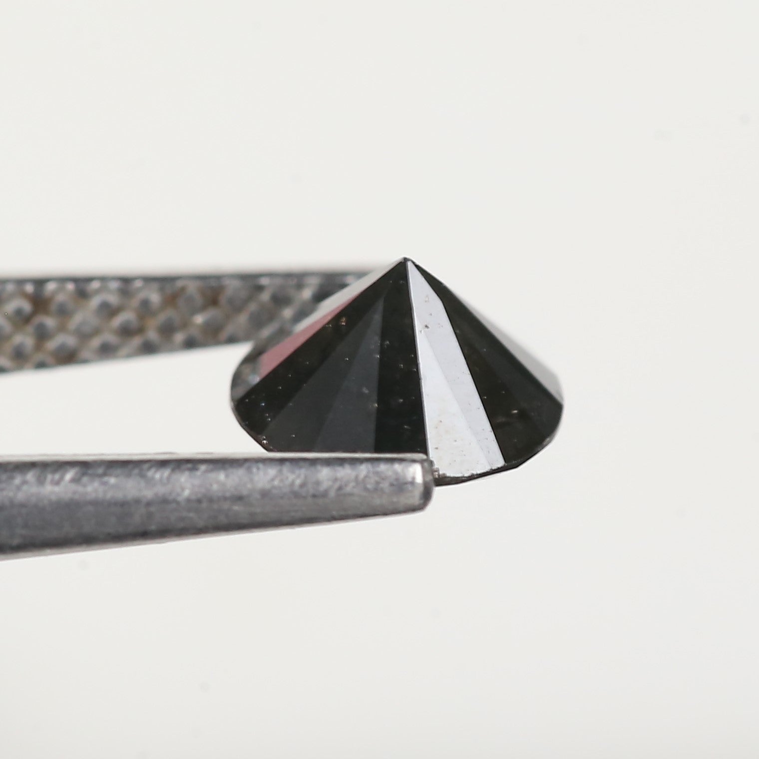 0.91 Carat Round Black Salt and Pepper Loose Diamond 6.3 MM