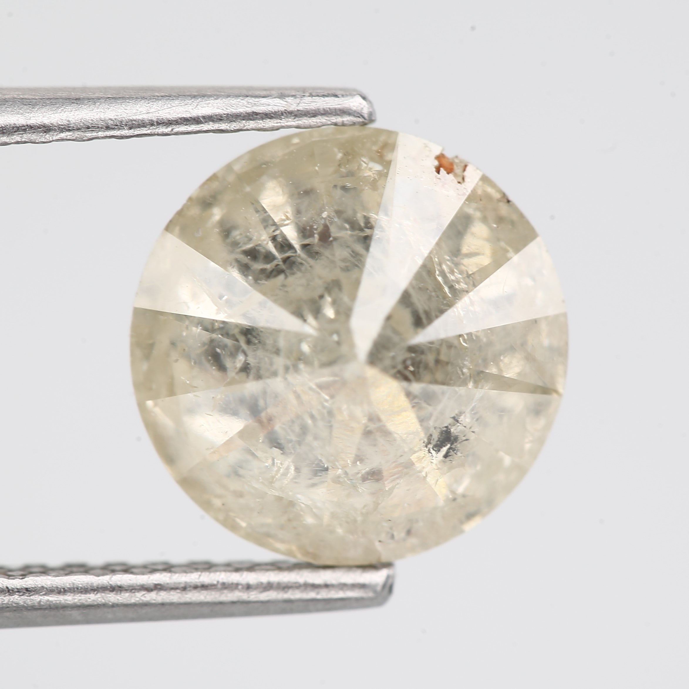 2.50 Carat Natural Yellow Round Brilliant Cut Salt and Pepper Diamond - Blackdiamond