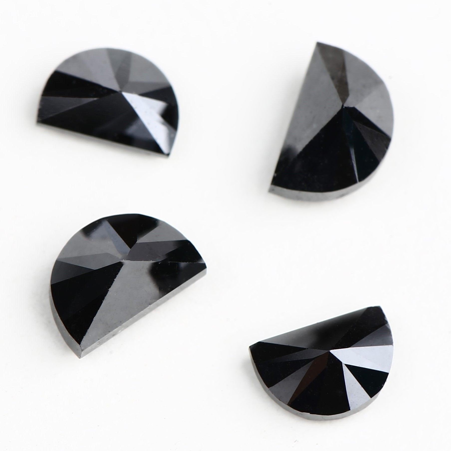 half moon fancy black diamond