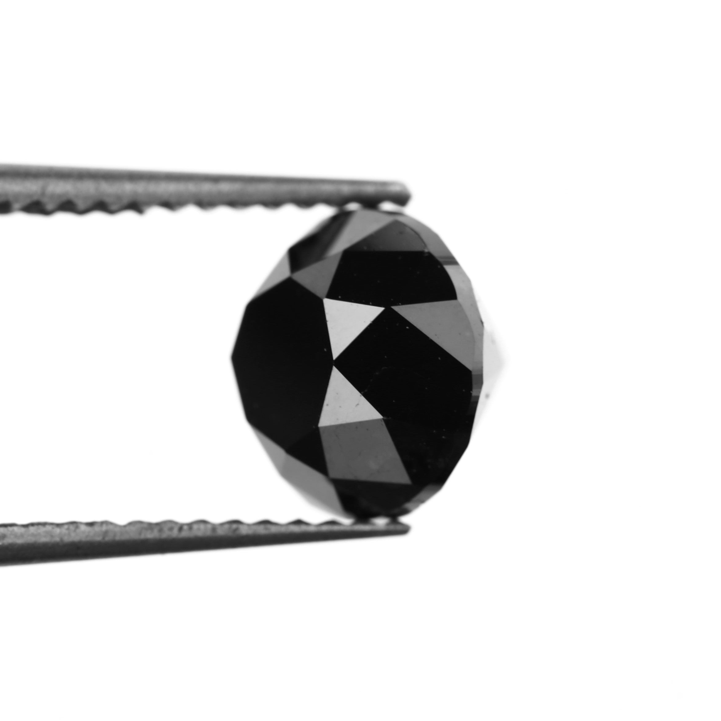 Round Fancy Natural Black Diamond