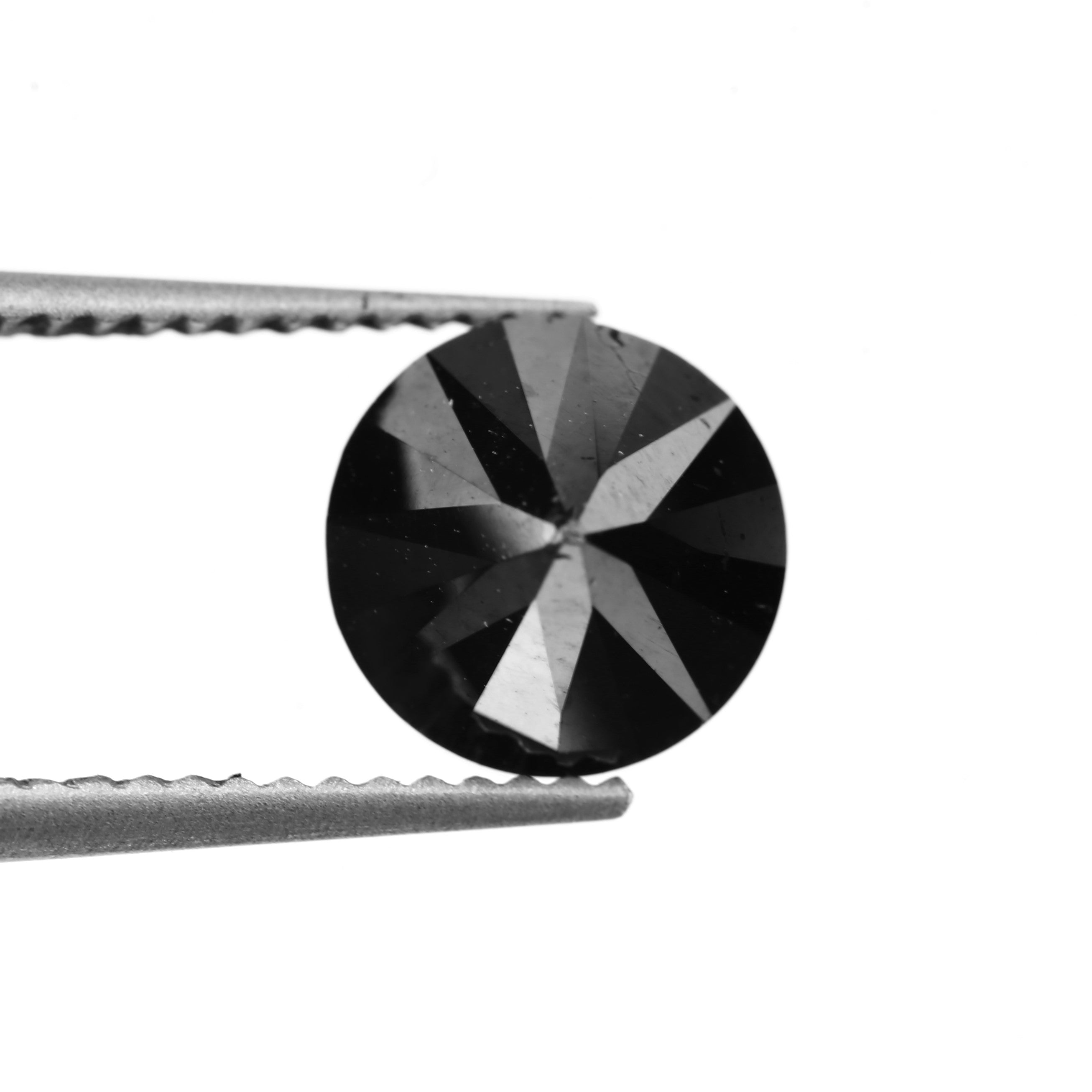 Round Natural Black Diamond